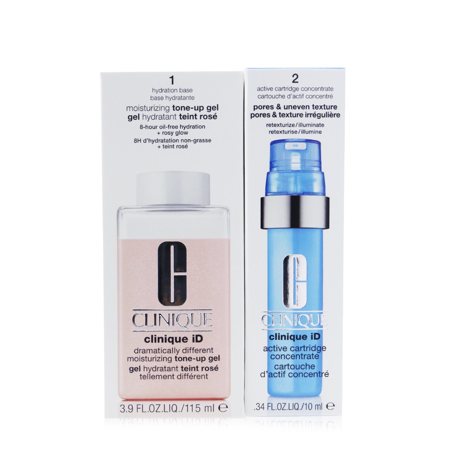 Clinique Clinique iD Dramatically Different Tone-Up Gel + Active Cartridge Concentrate For Pores & Uneven Texture 125ml/4.2oz