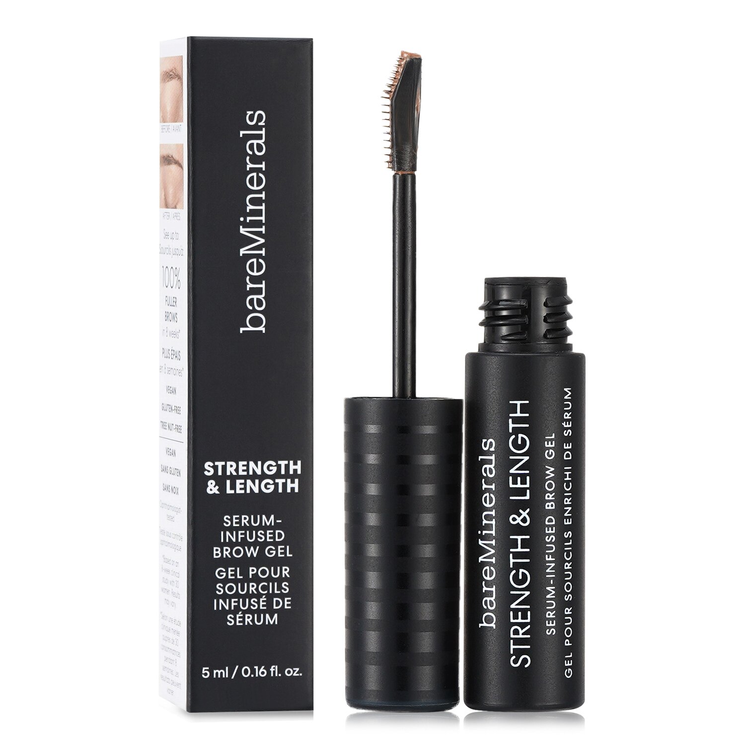 BareMinerals Strength & Length Serum Infused Brow Gel ג'ל לגבות 5ml/0.16oz