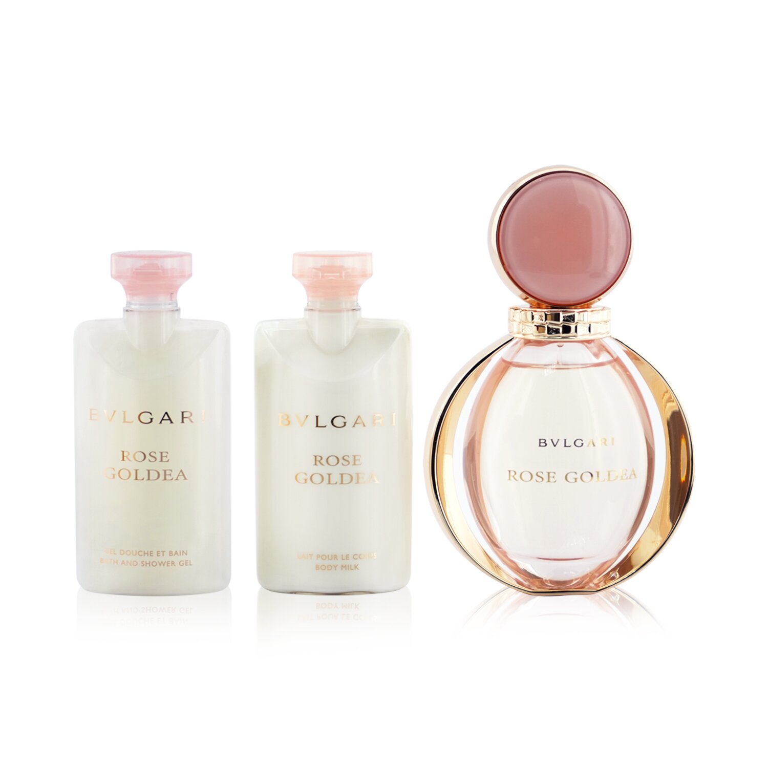 Bvlgari Rose Goldea Coffret: Eau De Parfum Spray 90ml/3oz + Body Lotion 75ml/2.5oz + Shower Gel 75ml/2.5oz + Pouch 3pcs+Pouch