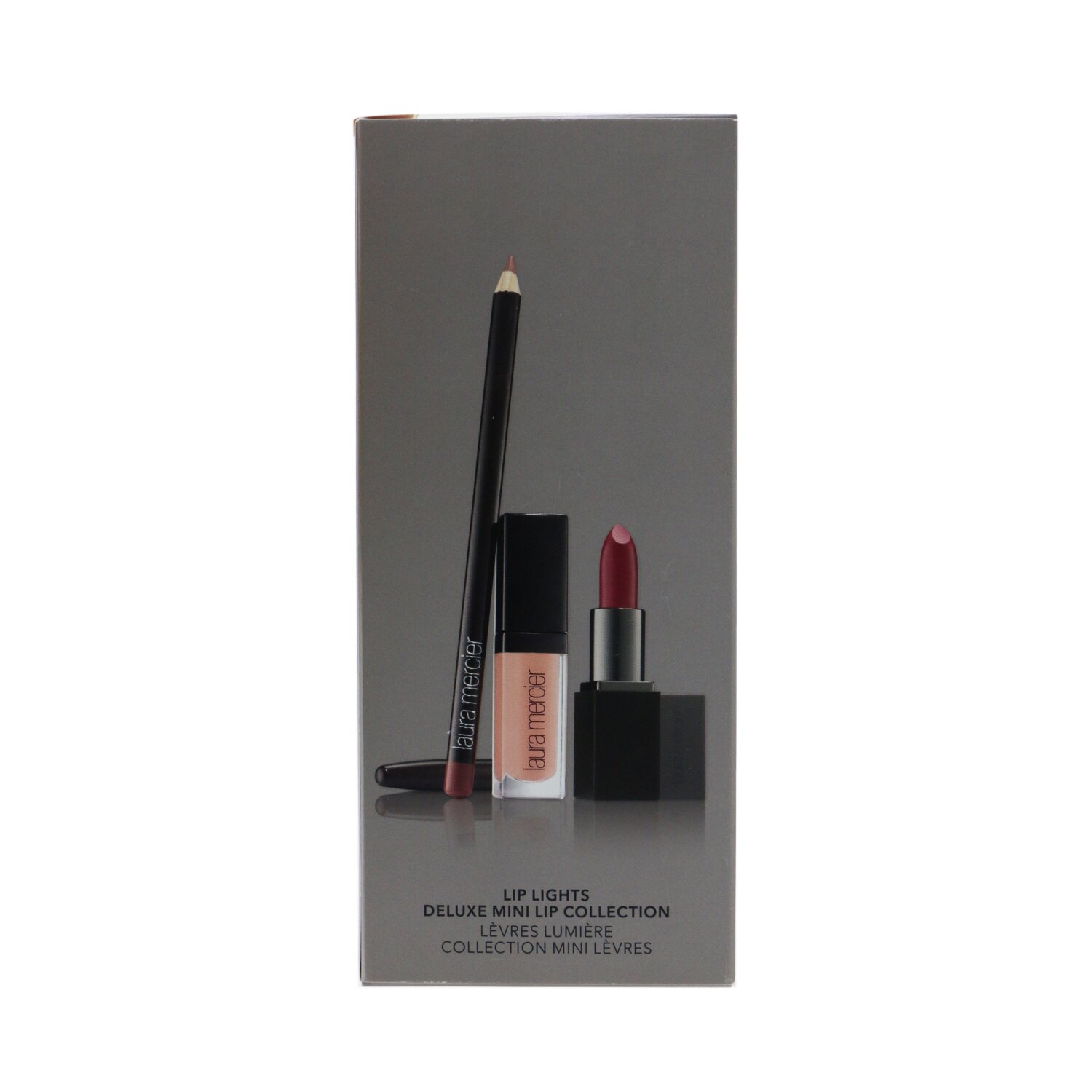 Laura Mercier Lip Lights Deluxe Mini Lip Collection (1x Lip Glace + 1x Lip Color + 1x Lip Pencil) 3pcs