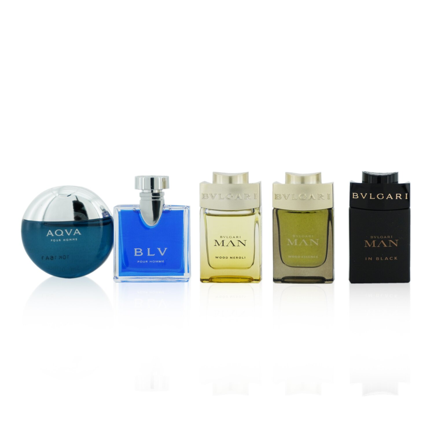 Bvlgari The Men's Gift Collection: Man In Black EDP, Man Wood Essence EDP, Man Wood Neroli EDP, Aqva EDT, Blv EDT 5x5ml/0.17oz