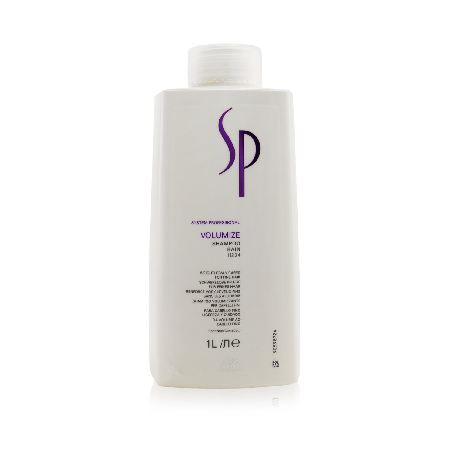 Wella SP Volumize Shampoo - For Fine Hair (Bottle Slightly Crushed) 1000ml/33.8oz