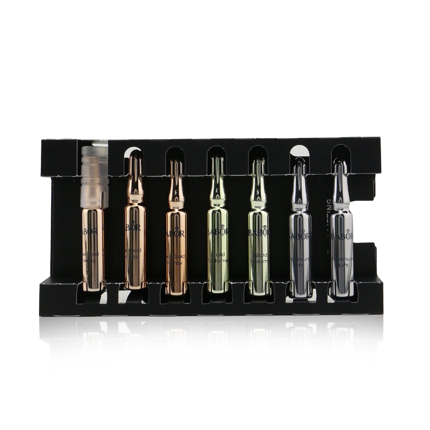 Babor Ampoule Concentrates Precious Collection (3x Rose Gold Energy, 2x Gold Volume, 2x Platinum Lift) 7x2ml/0.06oz