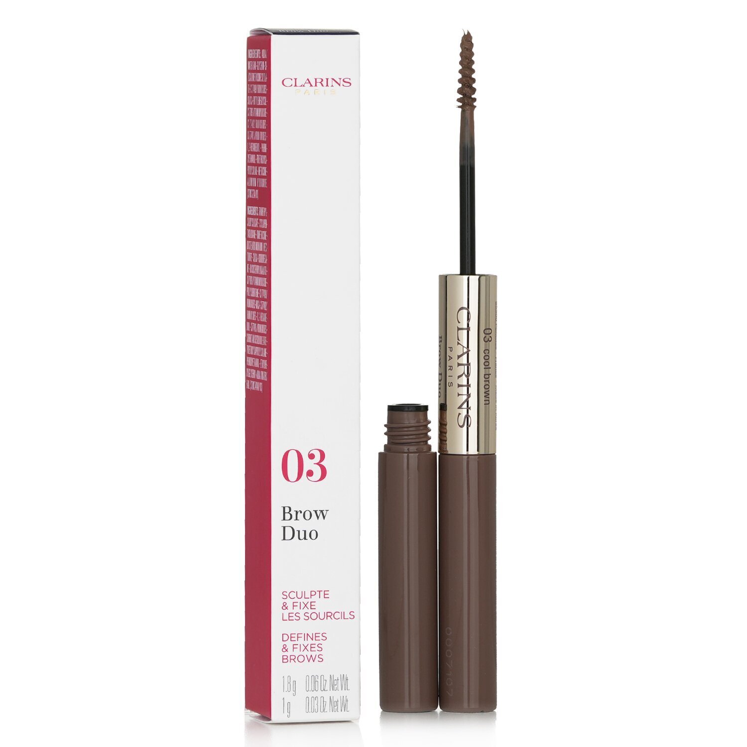 Clarins Dúo de Cejas (1x Lápiz de Cejas, x Máscara con Tinte) 2.8g/0.06oz