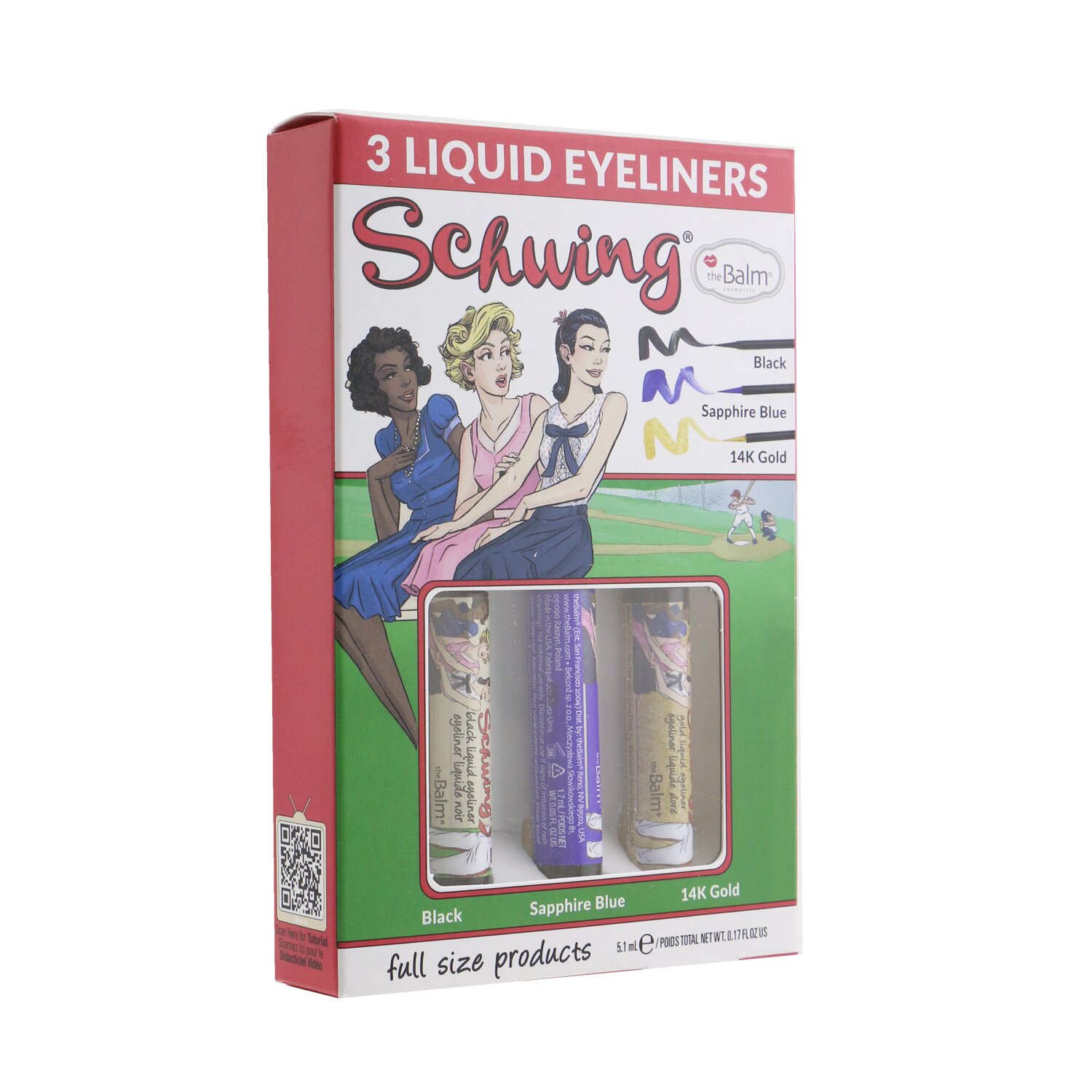 TheBalm Schwing Liquid Eyeliner Trio (3x Liquid Eyeliner) 3x1.7ml/0.05oz