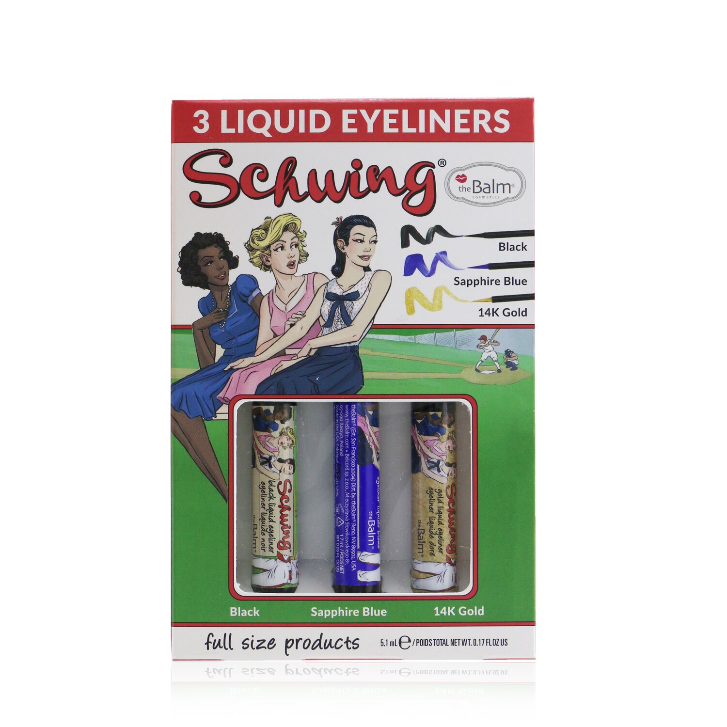 TheBalm Schwing Liquid Eyeliner Trio (3x Liquid Eyeliner) 3x1.7ml/0.05oz