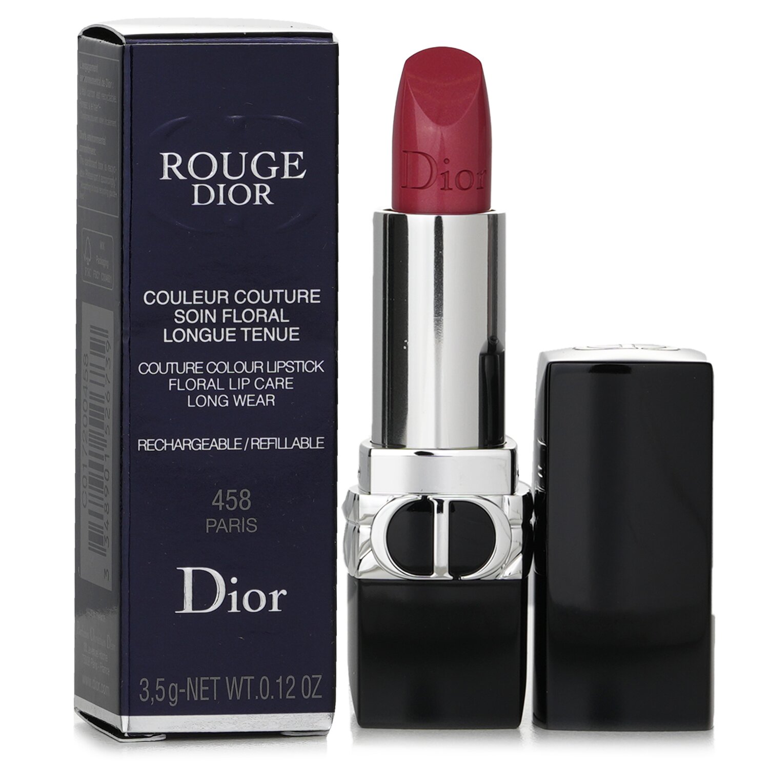 CHRISTIAN DIOR - Rouge Dior Couture Colour Refillable Lipstick - # 458 ...