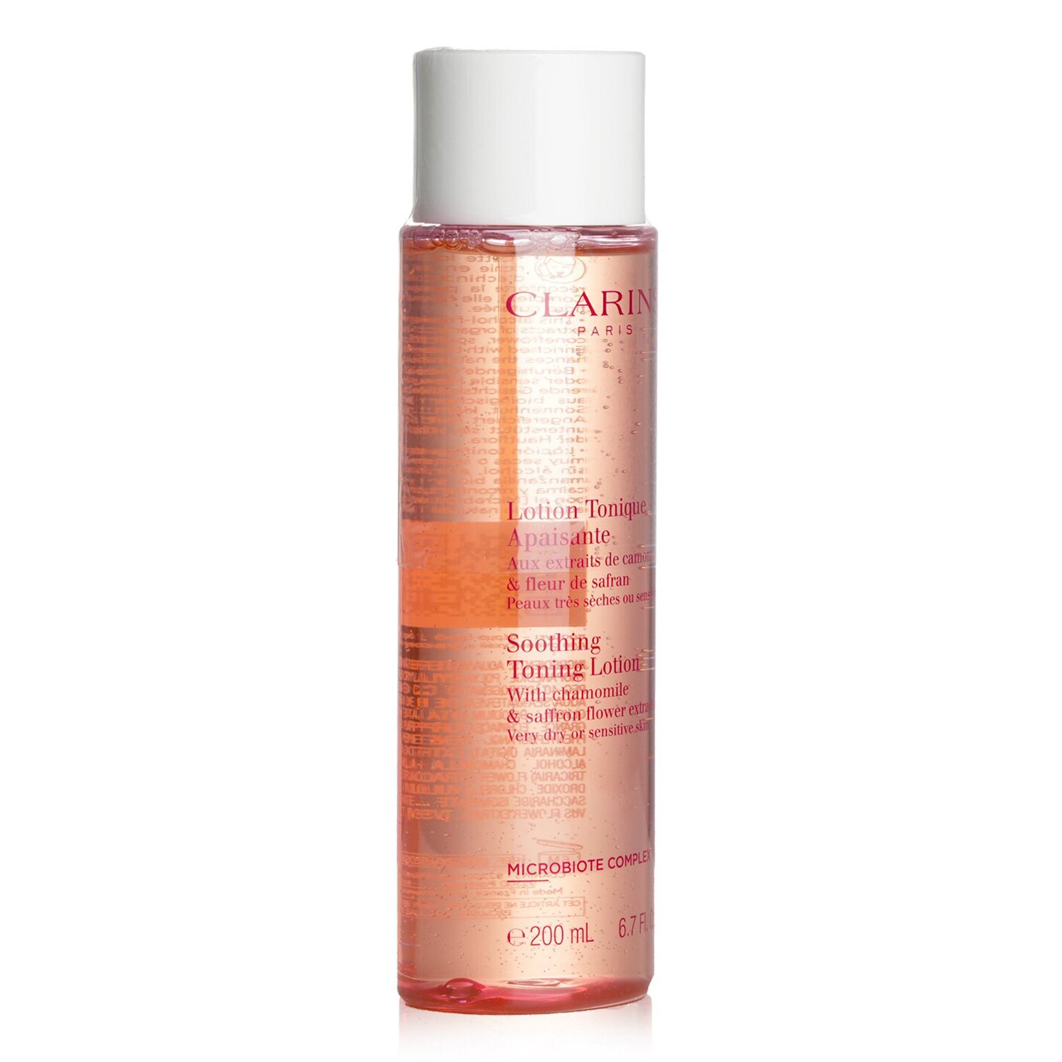 Clarins Loção tonificante calmante com extratos de flor de camomila e açafrão - pele muito seca ou sensível 200ml/6.7oz