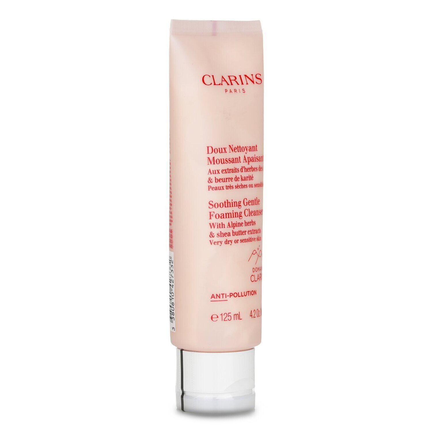 Clarins Успокояващ нежен пенлив почистващ препарат с алпийски билки и екстракти от масло от шеа - много суха или чувствителна кожа 125ml/4.2oz