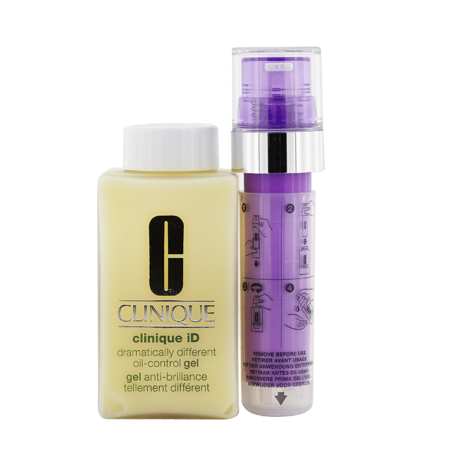 Clinique Clinique iD Dramatically Different Oil-Control Gel + Active Cartridge Concentrate For Lines & Wrinkles (Purple) 125ml/4.2oz