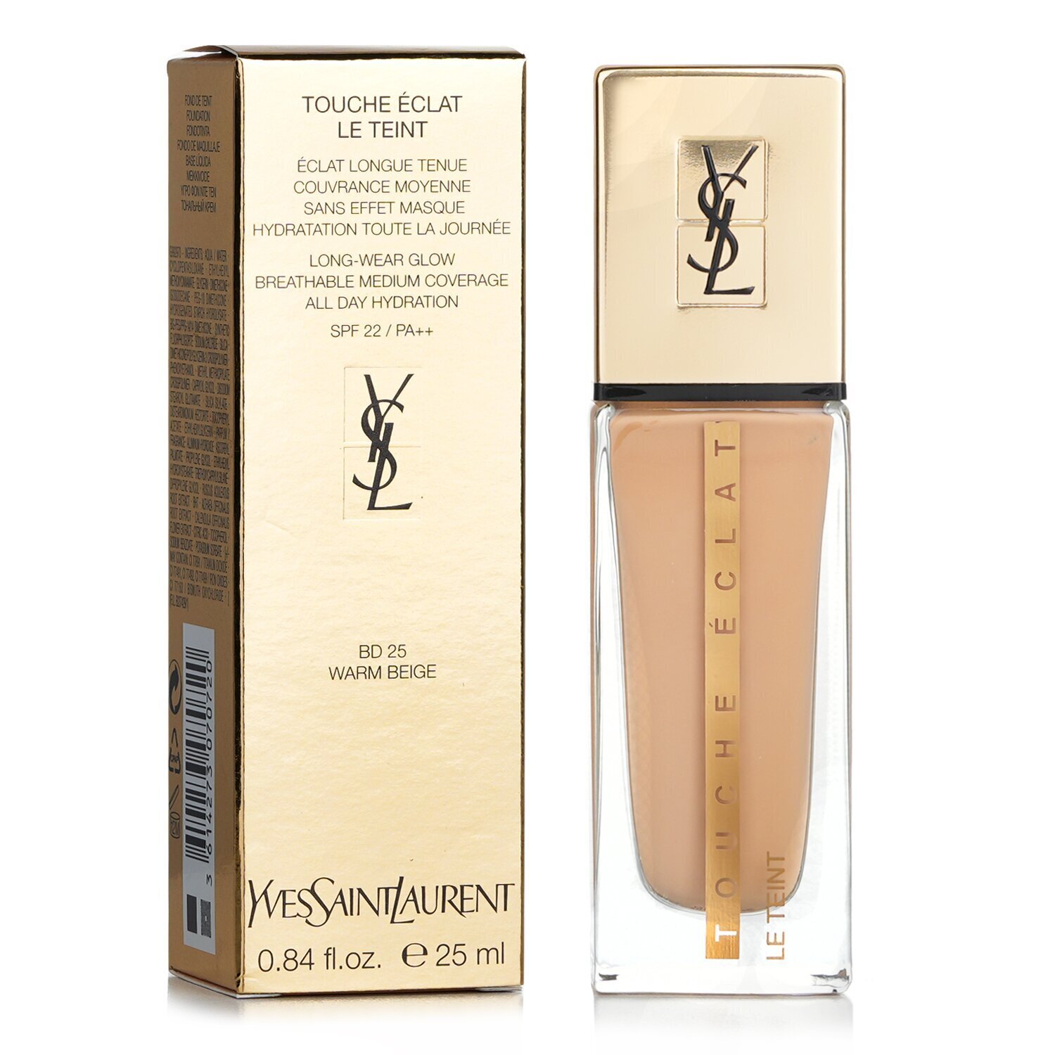 Yves Saint Laurent Touche Eclat Le Teint Long Wear Glow Foundation SPF22 25ml/0.84oz