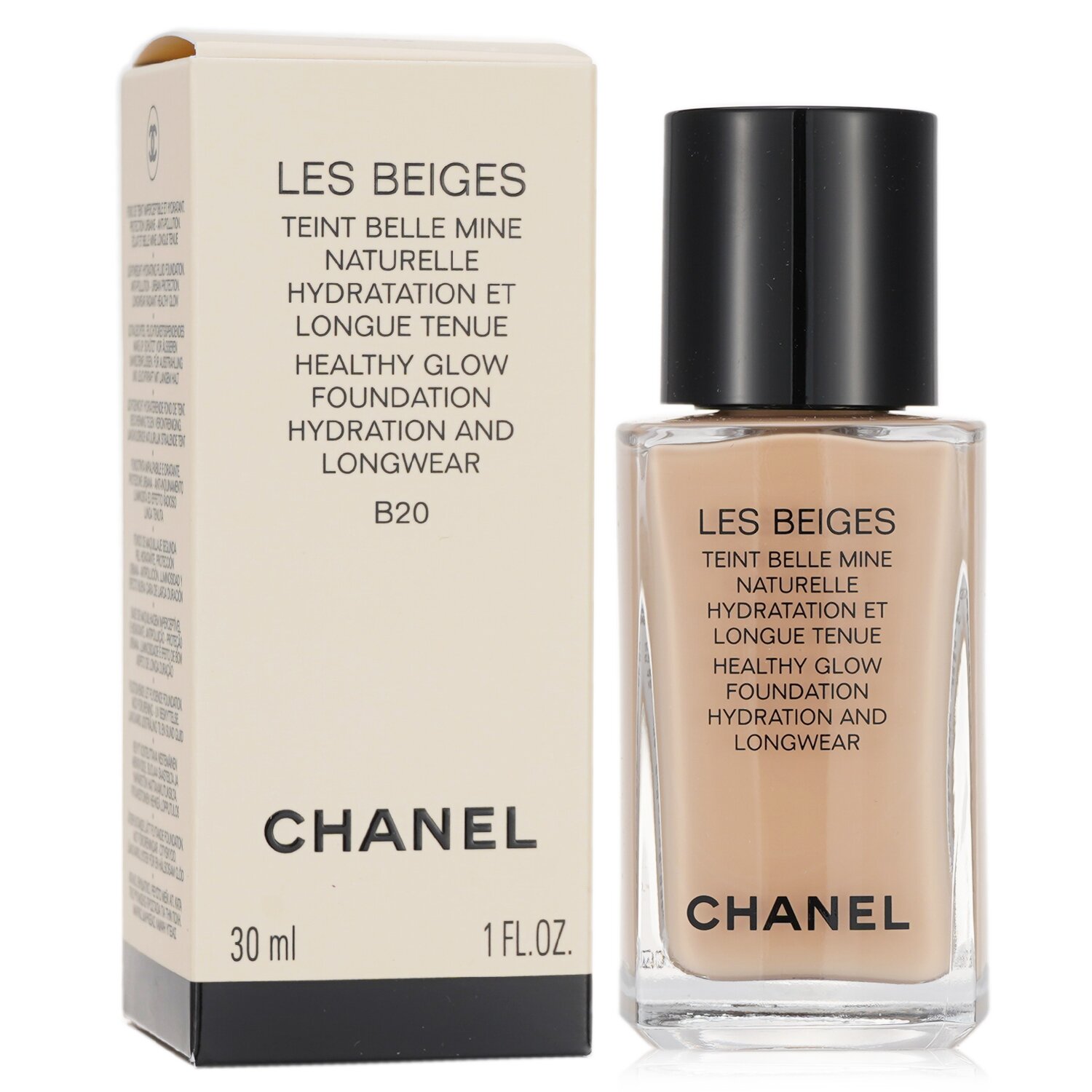 Chanel Les Beiges Teint Belle Mine Naturelle Healthy Glow Hydration And Longwear Foundation 30ml/1oz