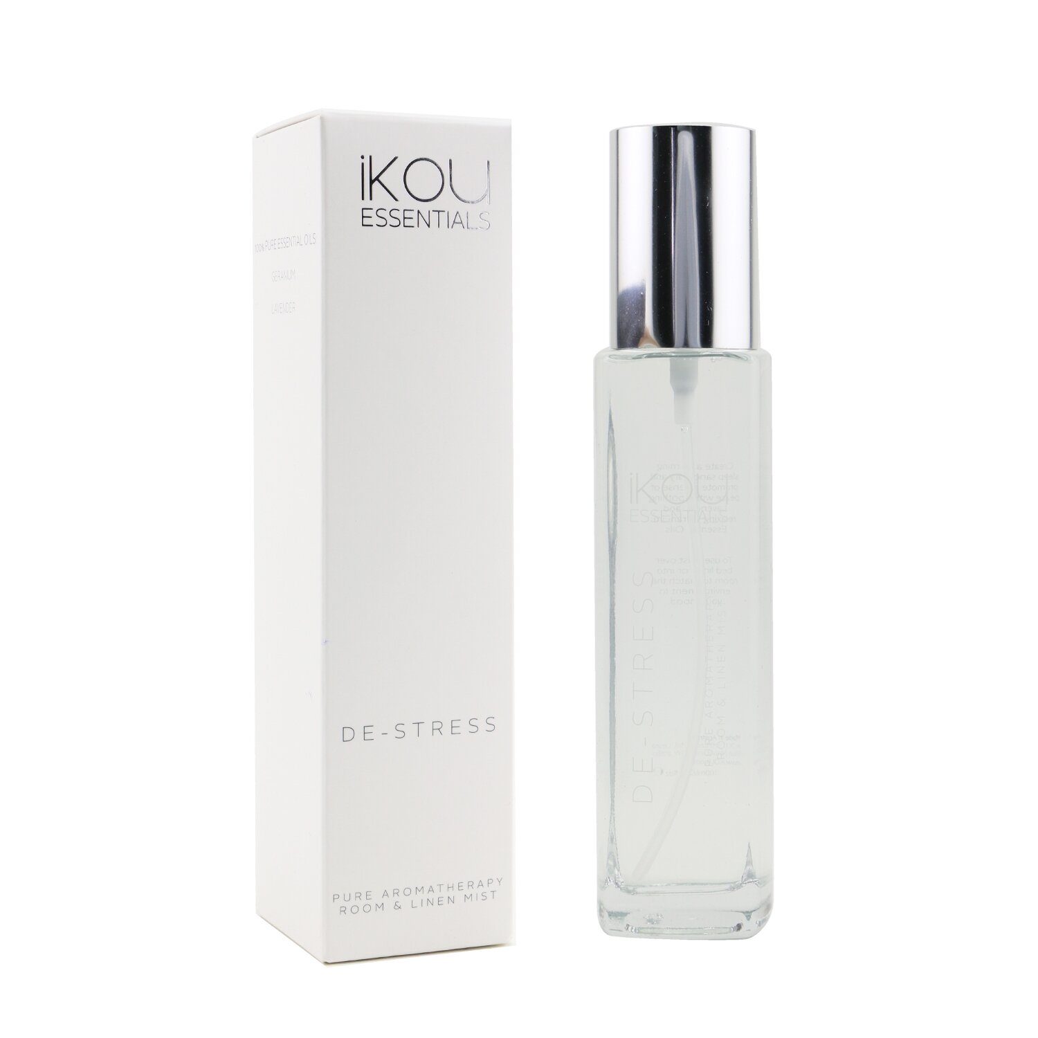 iKOU Room & Linen Mist - De-Stress (Lavender & Geranium) 100ml/3.38oz