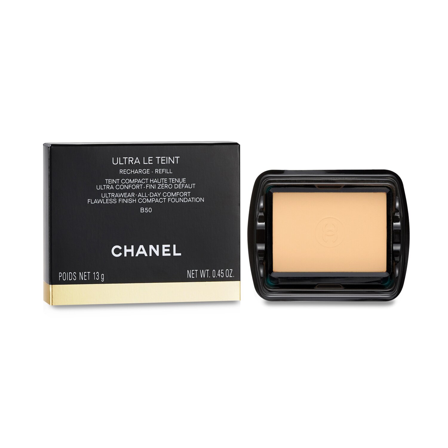 Chanel Ultra Le Teint Ultrawear All Day Comfort Flawless Finish Compact Foundation Refill 13g/0.45oz