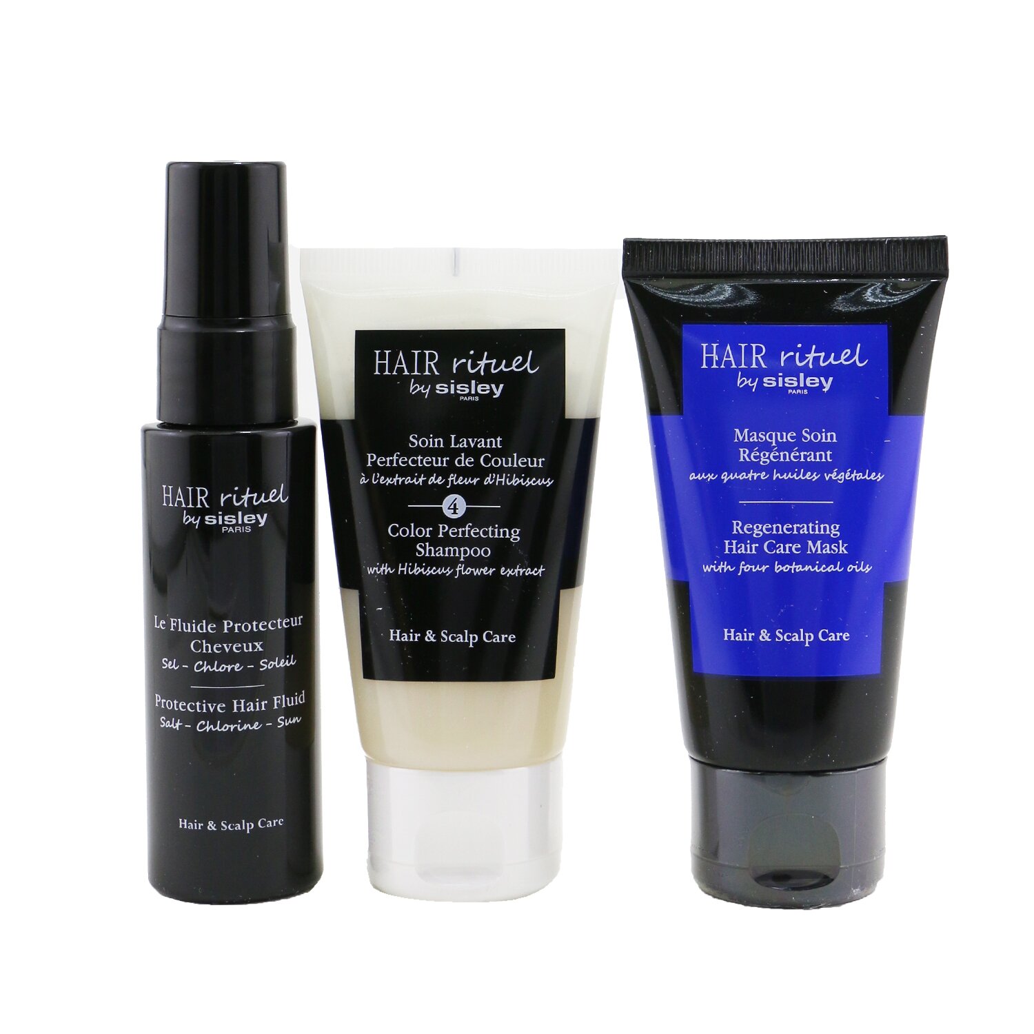 Sisley Hair Rituel By Sisley Color Protection Kit: 1x Shampoo 50ml, 1x Hair Mask 50ml, 1x Hair Fluid 40ml 3pcs