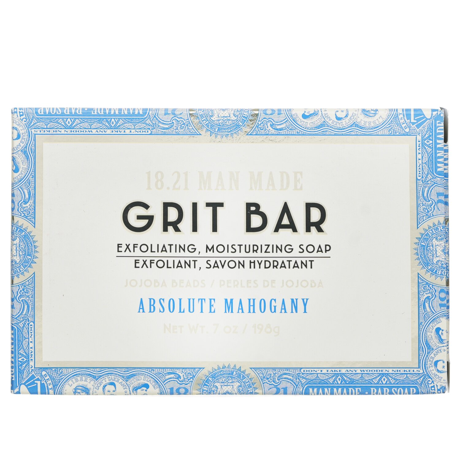 18.21 Man Made Grit Bar - Exfoliating, Moisturizing Soap 198g/7oz