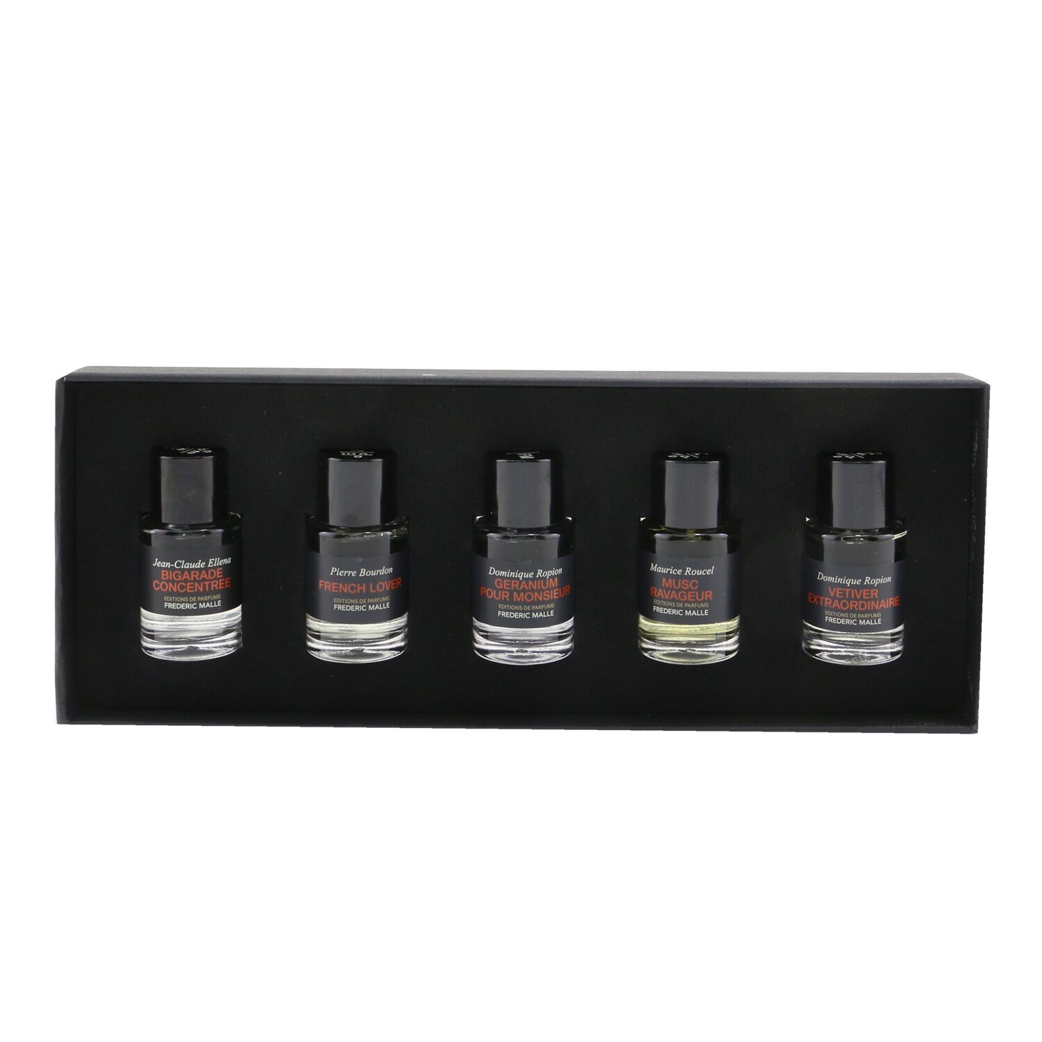 Frederic Malle The Essential Collection: Bigarade Concentree, French Lover, Geranium Pour Monsieur, Musc Ravageur, Vetiver Extraordinaire 5x7ml/0.2oz