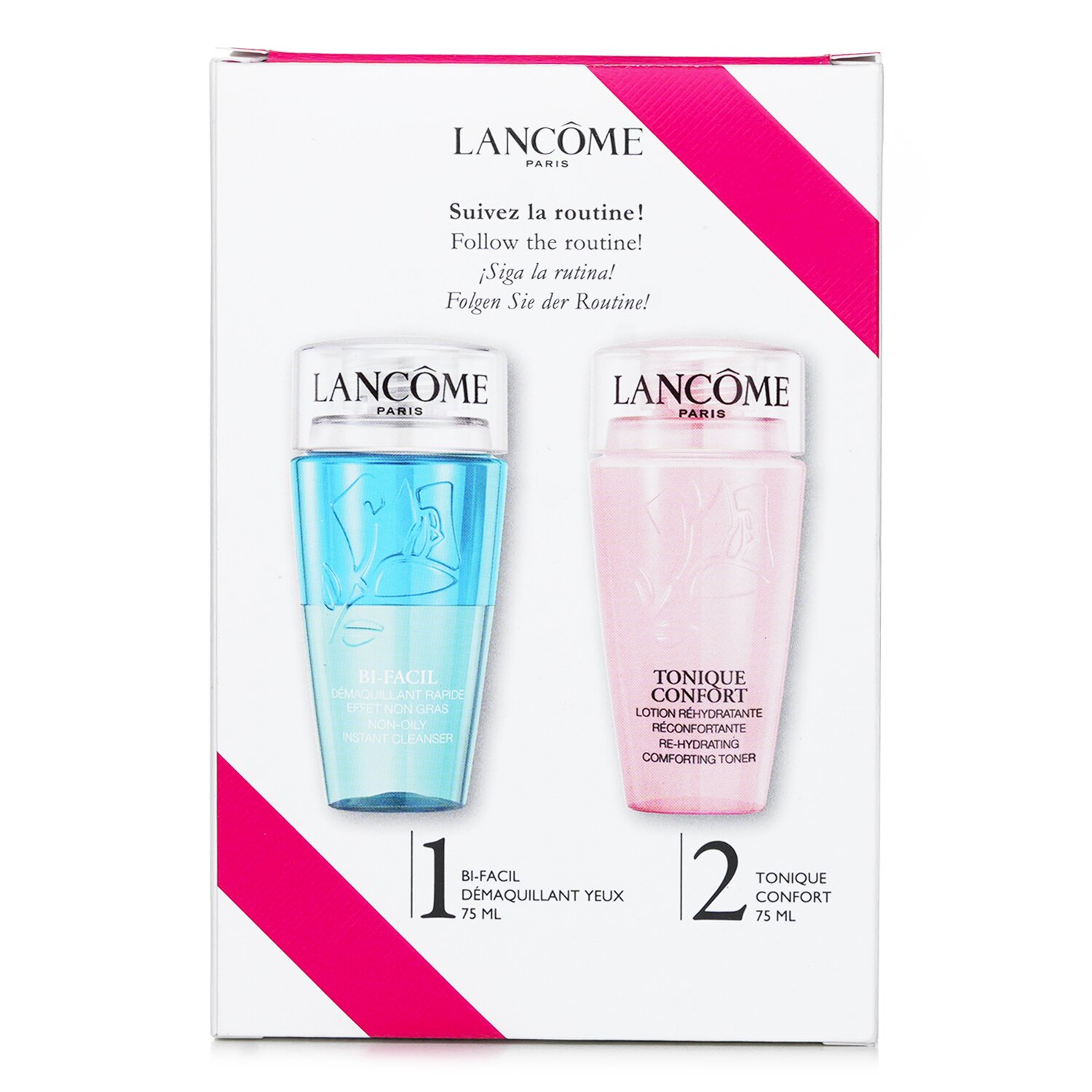 Lancome My Cleansing Must-Haves Set: Bi-Facil 75ml + Confort Tonique 75ml 2pcs