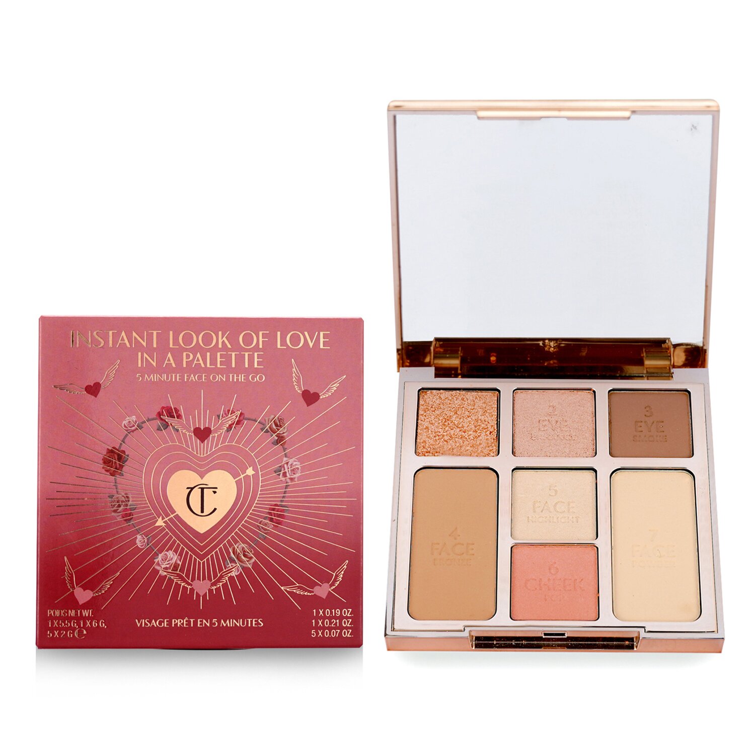 Charlotte Tilbury Instant Look Of Love Look In A Palette (1x Powder, 1x Blush, 1x Highlight, 1x Bronzer, 3x Eye Color) 21.5g/0.75oz