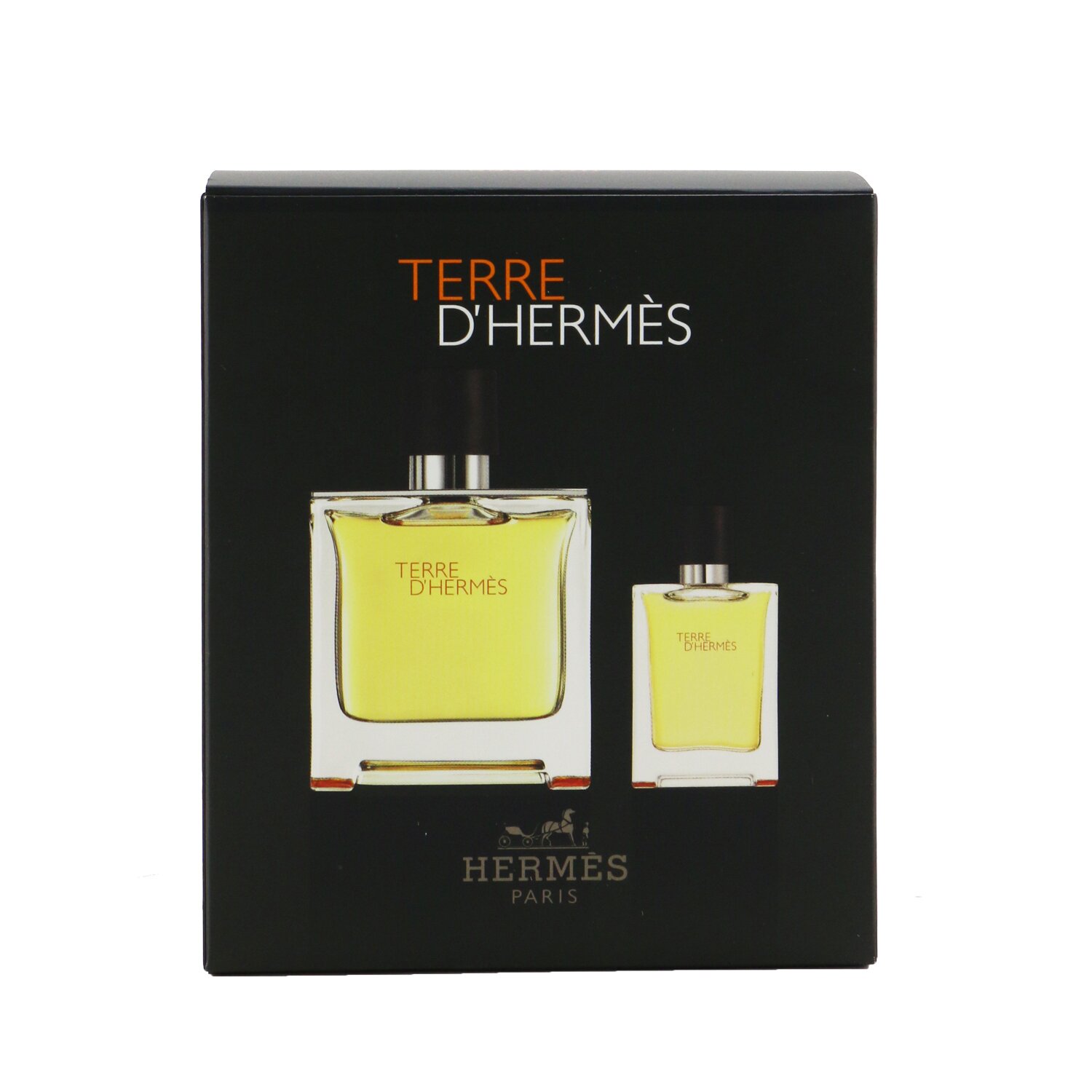 Hermes Terre D'Hermes Pure Parfum Coffret: Pure Parfum Spray 75ml/2.53oz + Pure Parfum Spray 12.5ml/0.42oz 2pcs