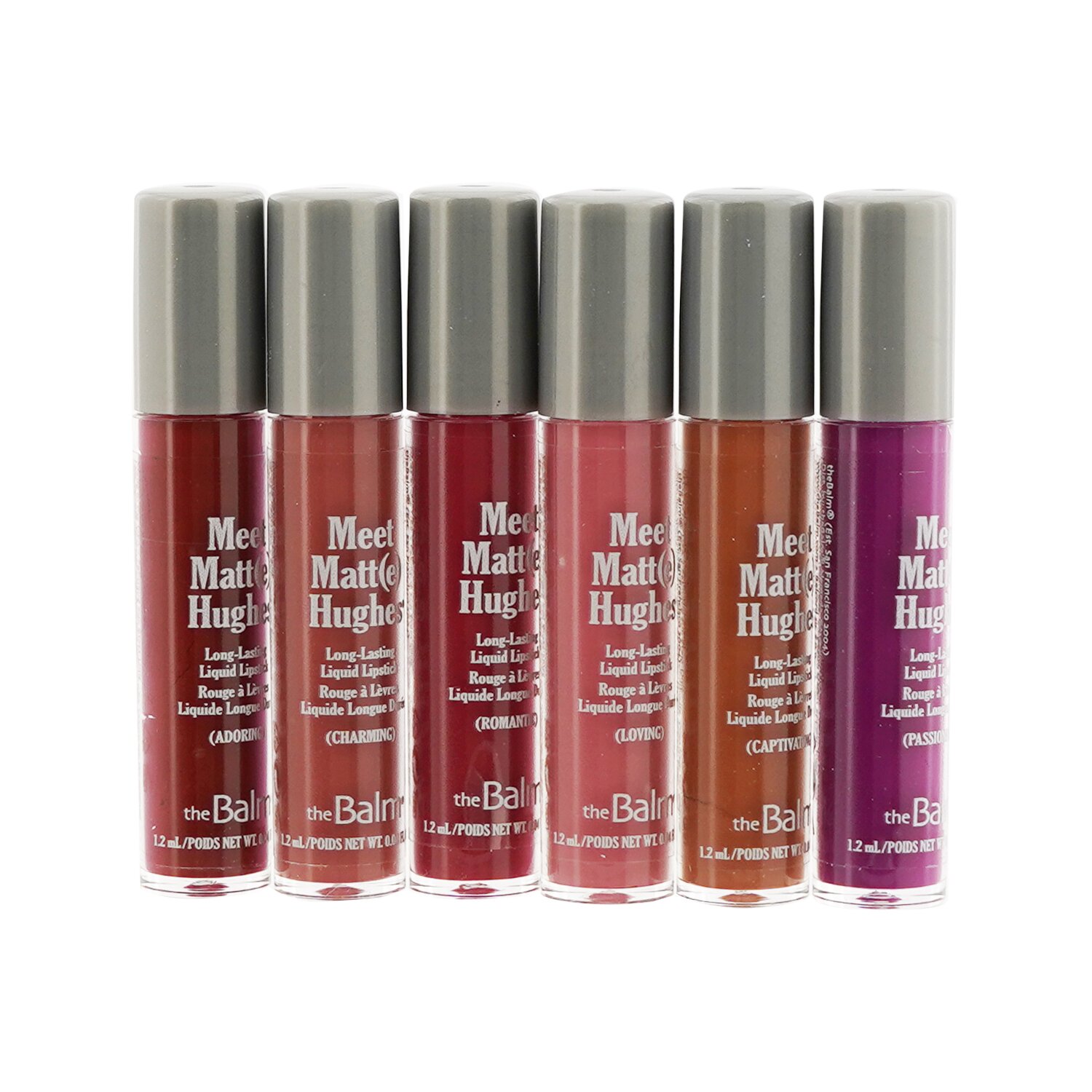 TheBalm Meet Matt(e) Hughes 6 Mini Long Lasting Liquid Lipsticks Kit 6x1.2ml/0.04oz