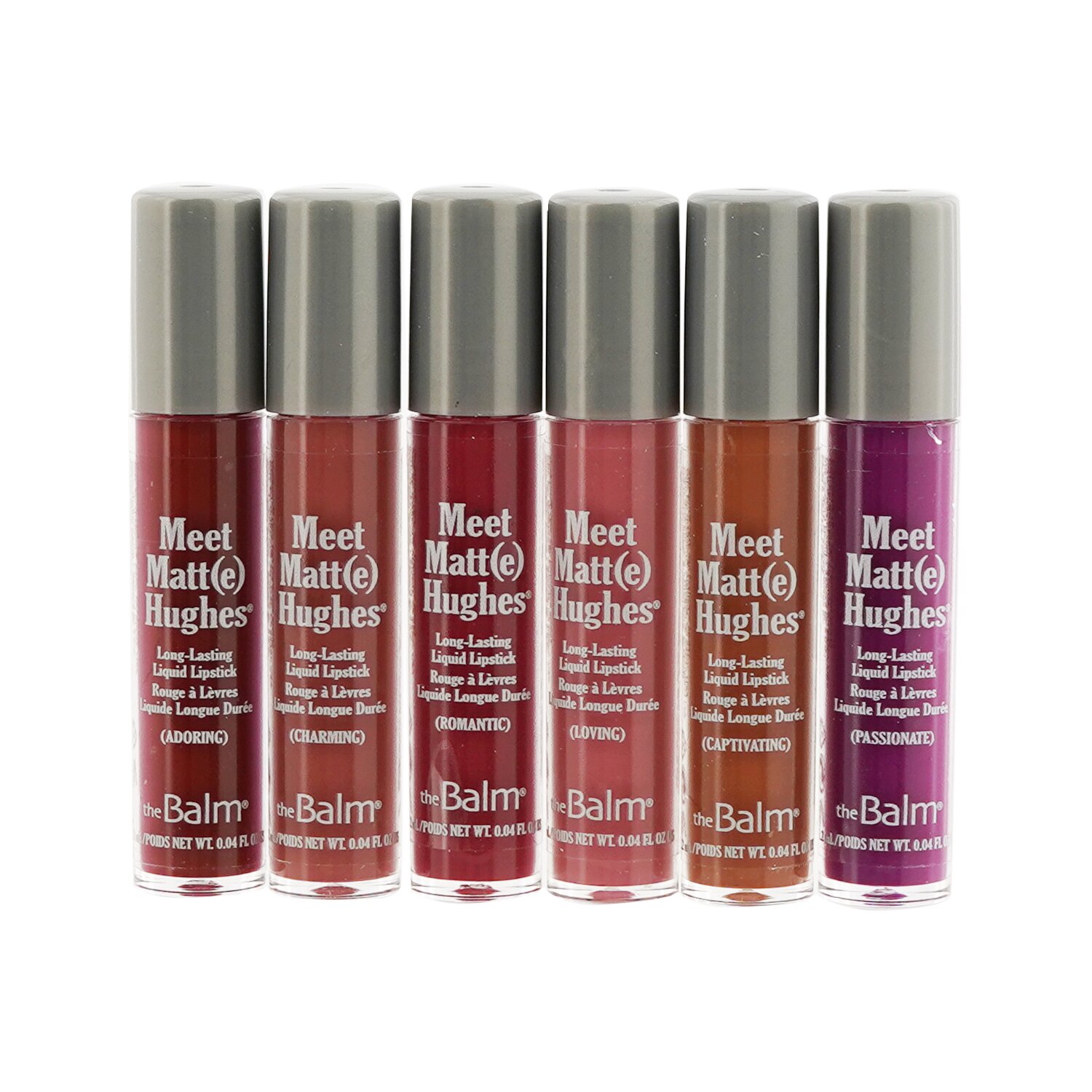 TheBalm Meet Matt(e) Hughes 6 Mini Long Lasting Liquid Lipsticks Kit 6x1.2ml/0.04oz