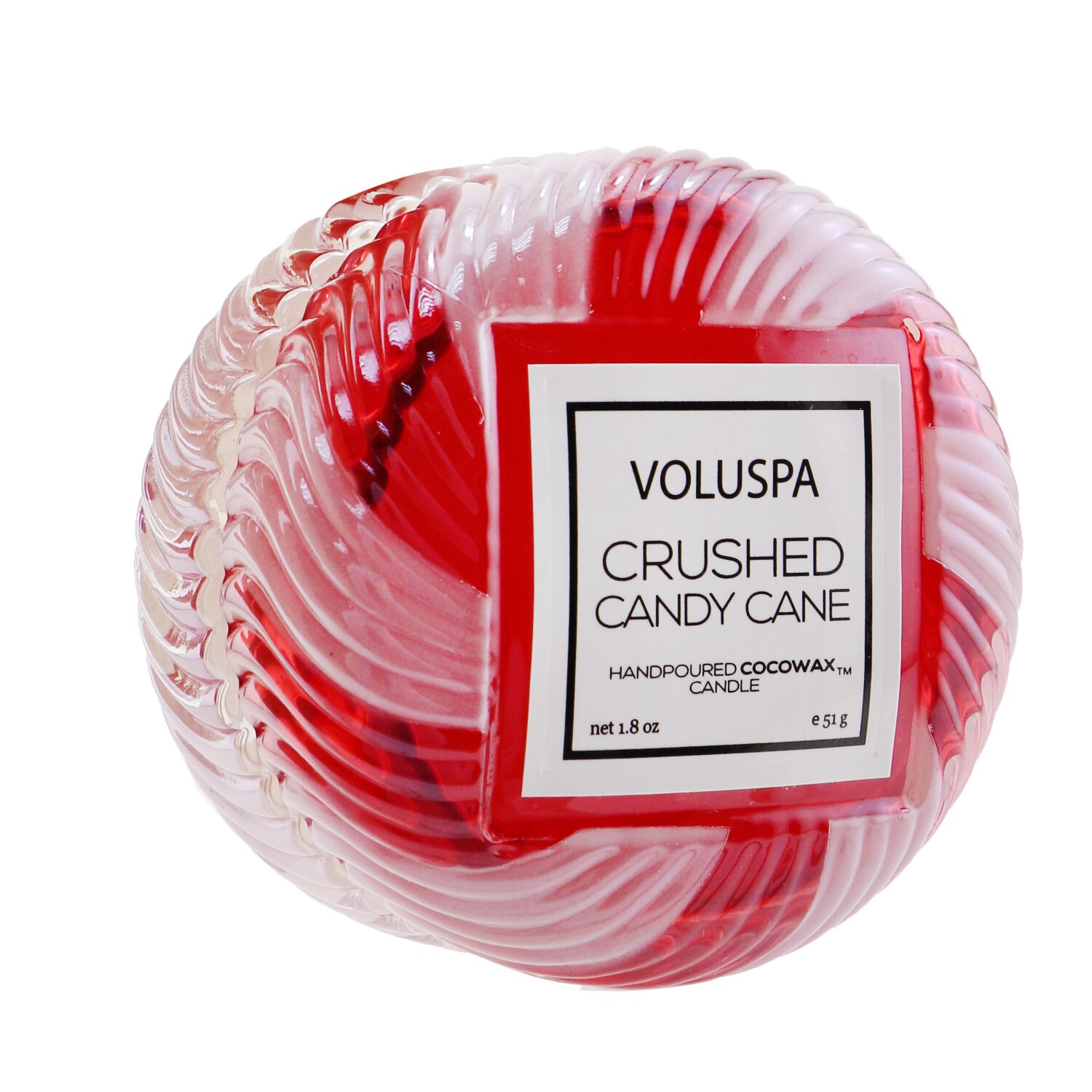 Voluspa Macaron Vela - Crushed Candy Cane 51g/1.8oz