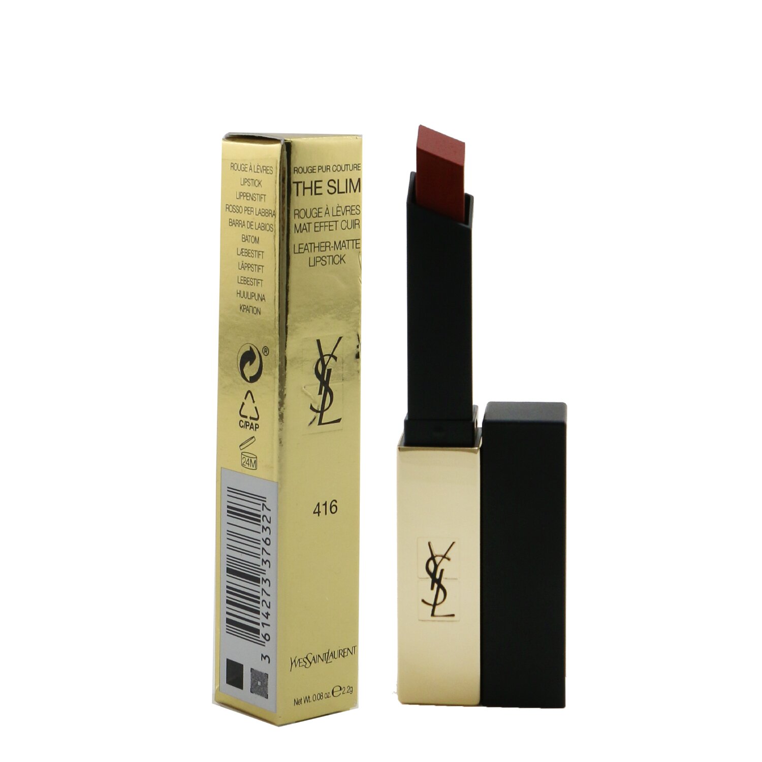 Yves Saint Laurent Rouge Pur Couture The Slim Leather Matte Lipstick 2.2g/0.08oz