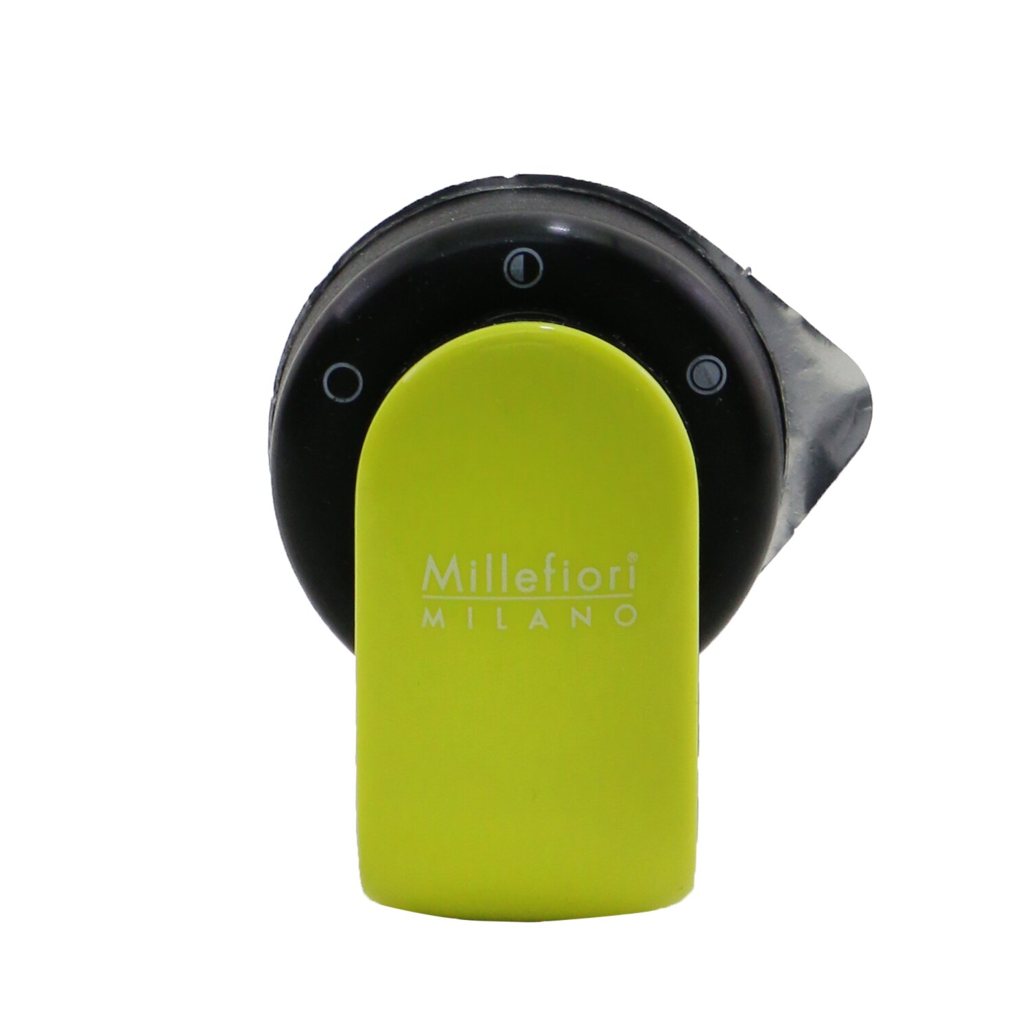 Millefiori Go Car Air Freshener - Sandalo Bergamotto (Lime Yellow Case) 4g/0.14oz