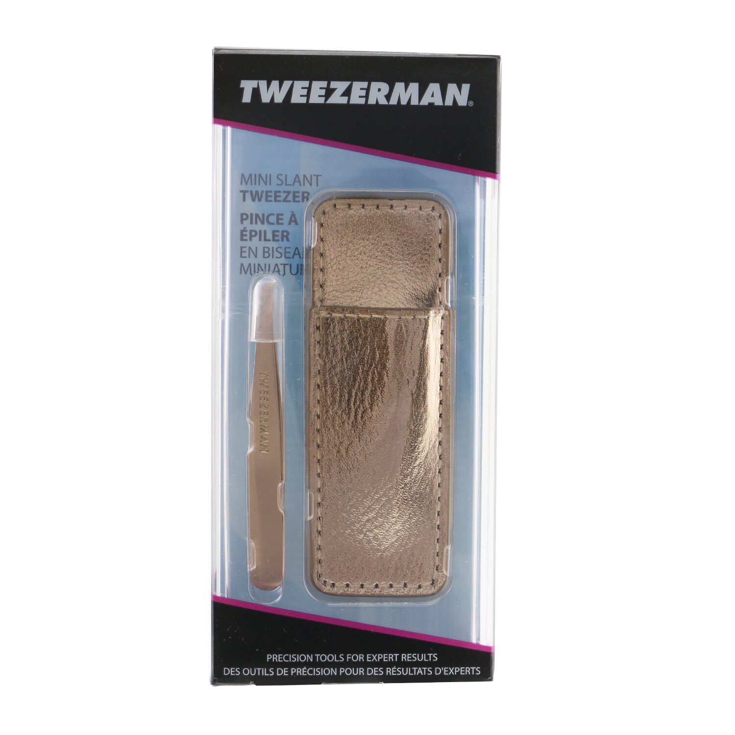 Tweezerman Mini Slant Tweezer With Case Picture Color