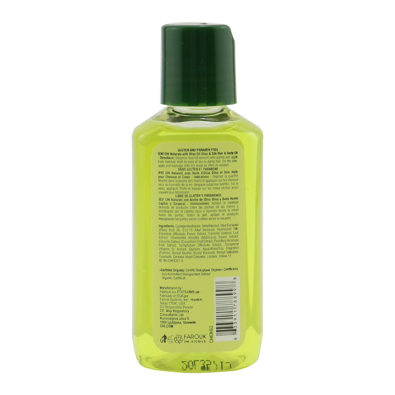 CHI Olive Organics Olive & Silk Hair & Body Oil (For Hair and Skin) 59ml/2oz