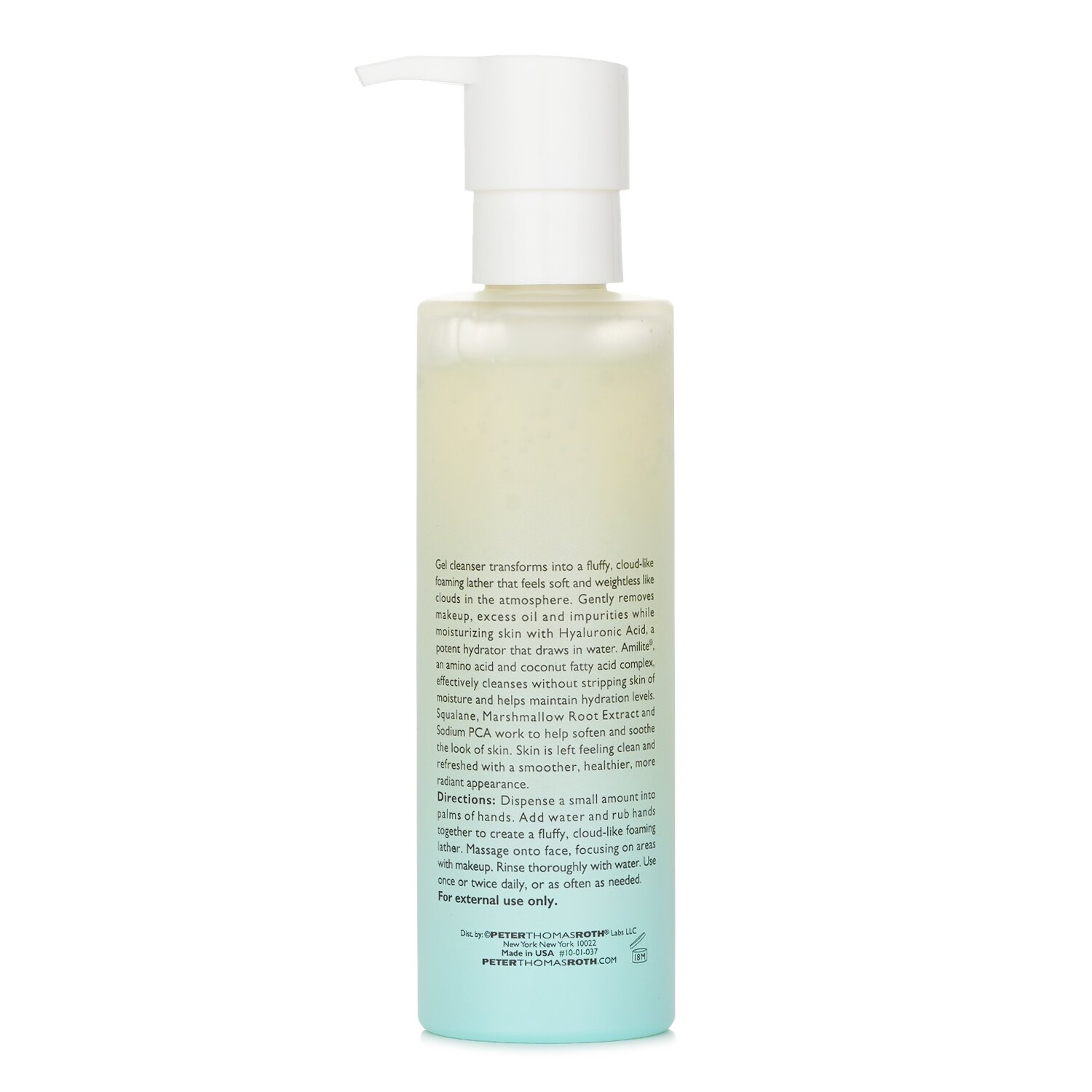 Peter Thomas Roth Water Drench Hyaluronic Cloud Makeup Removing Gel Cleanser ג'ל קלינסר 200ml/6.7oz