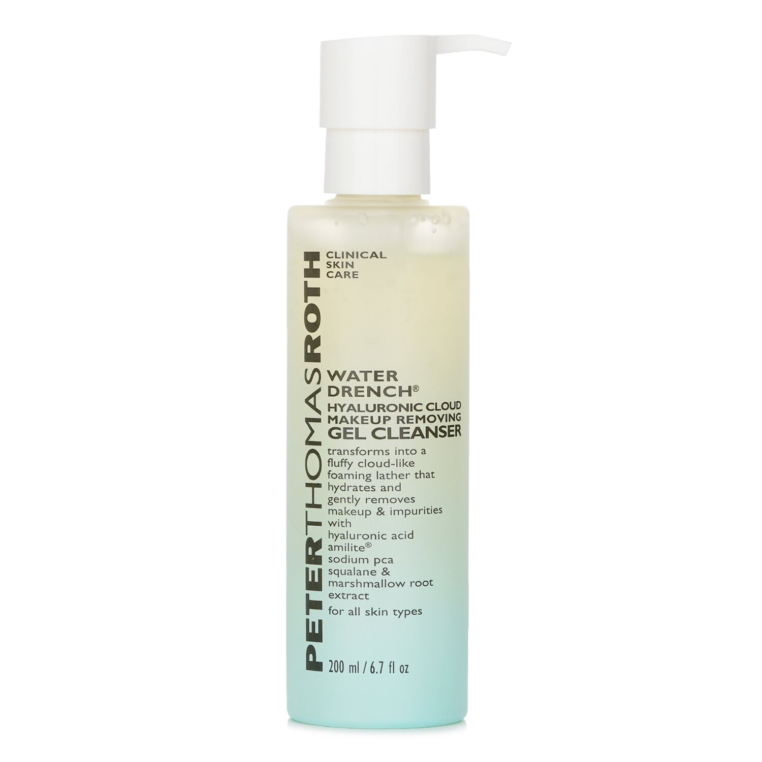 Peter Thomas Roth Water Drench Hyaluronic Cloud Gel Limpiador Removedor de Maquillaje 200ml/6.7oz