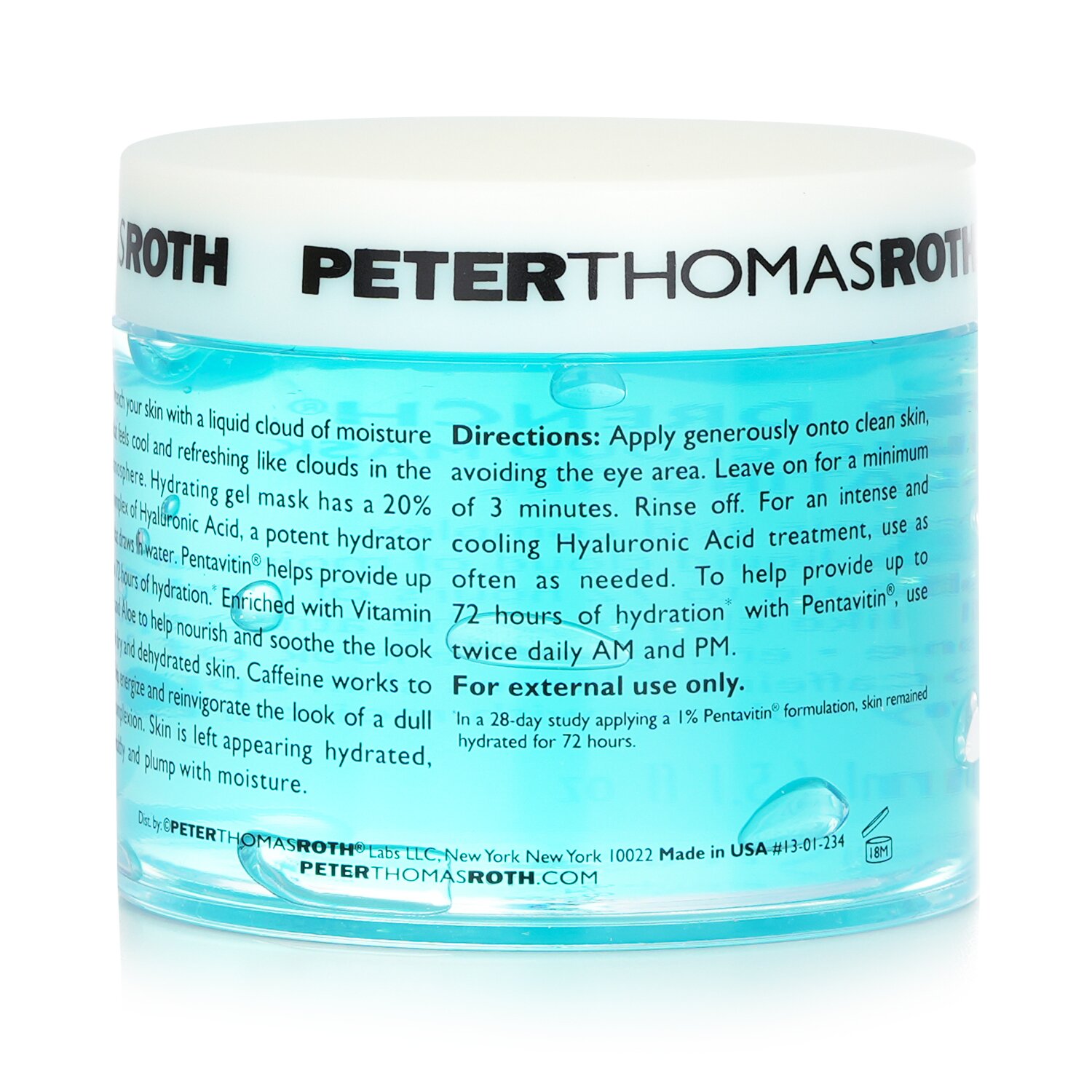 Peter Thomas Roth Water Drench Hyaluronic Cloud Mask Hydrating Gel 150ml/5.1oz