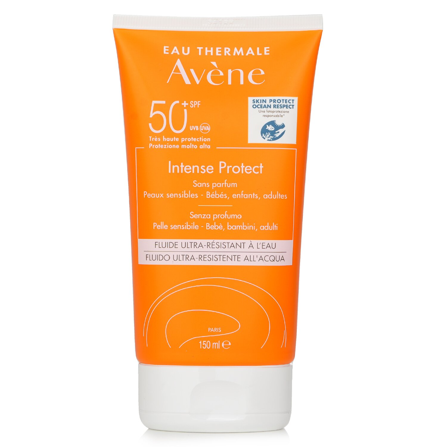 Avene Intense Protect SPF 50 (para bebês, crianças, adultos) - para pele sensível 150ml/5oz