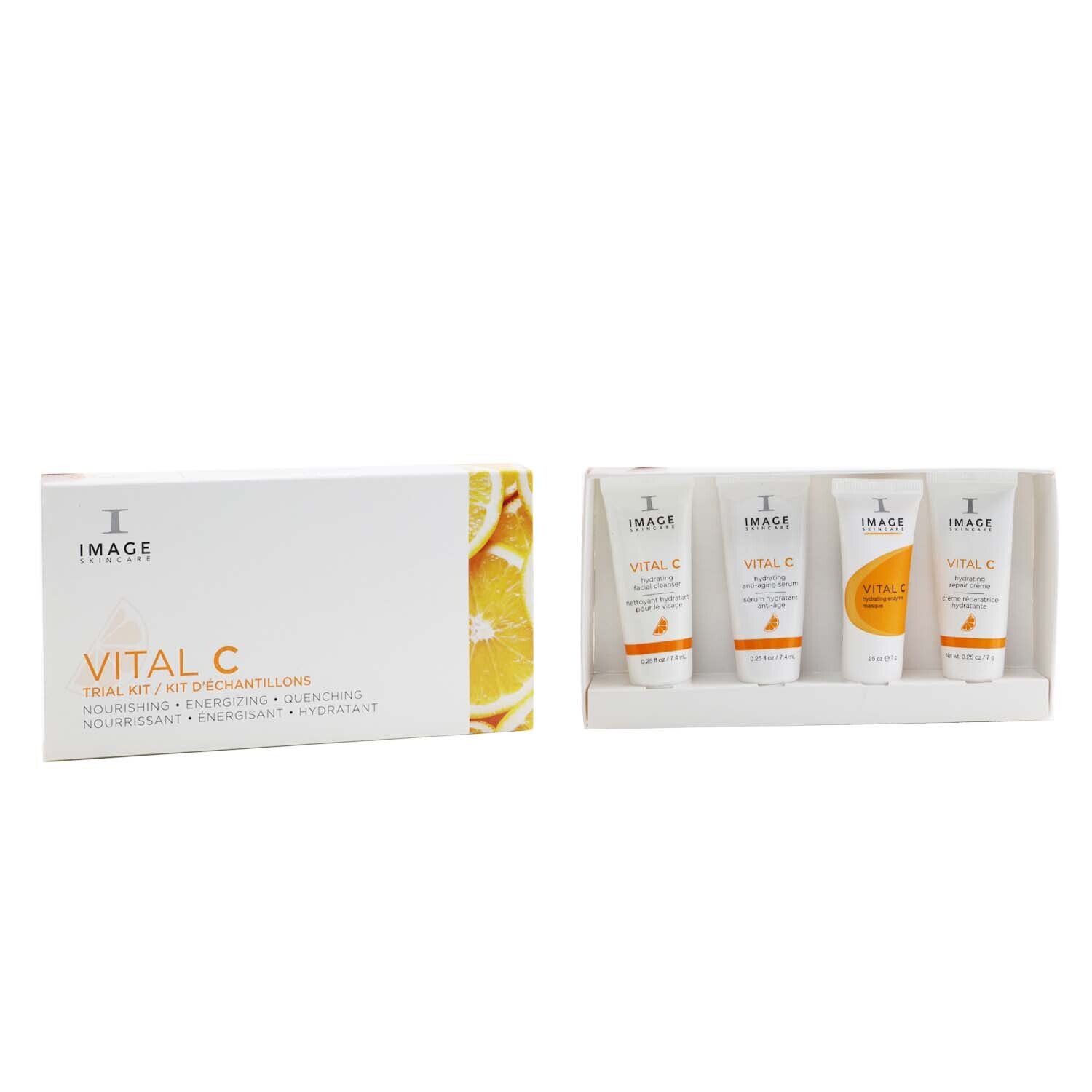 Image Vital C Trial Kit: Hydrating Facial Cleanser 7.4ml + Hydrating Serum 7.4ml + Masque 7g + Hydratin (Exp. Date: 02/2022) 4pcs