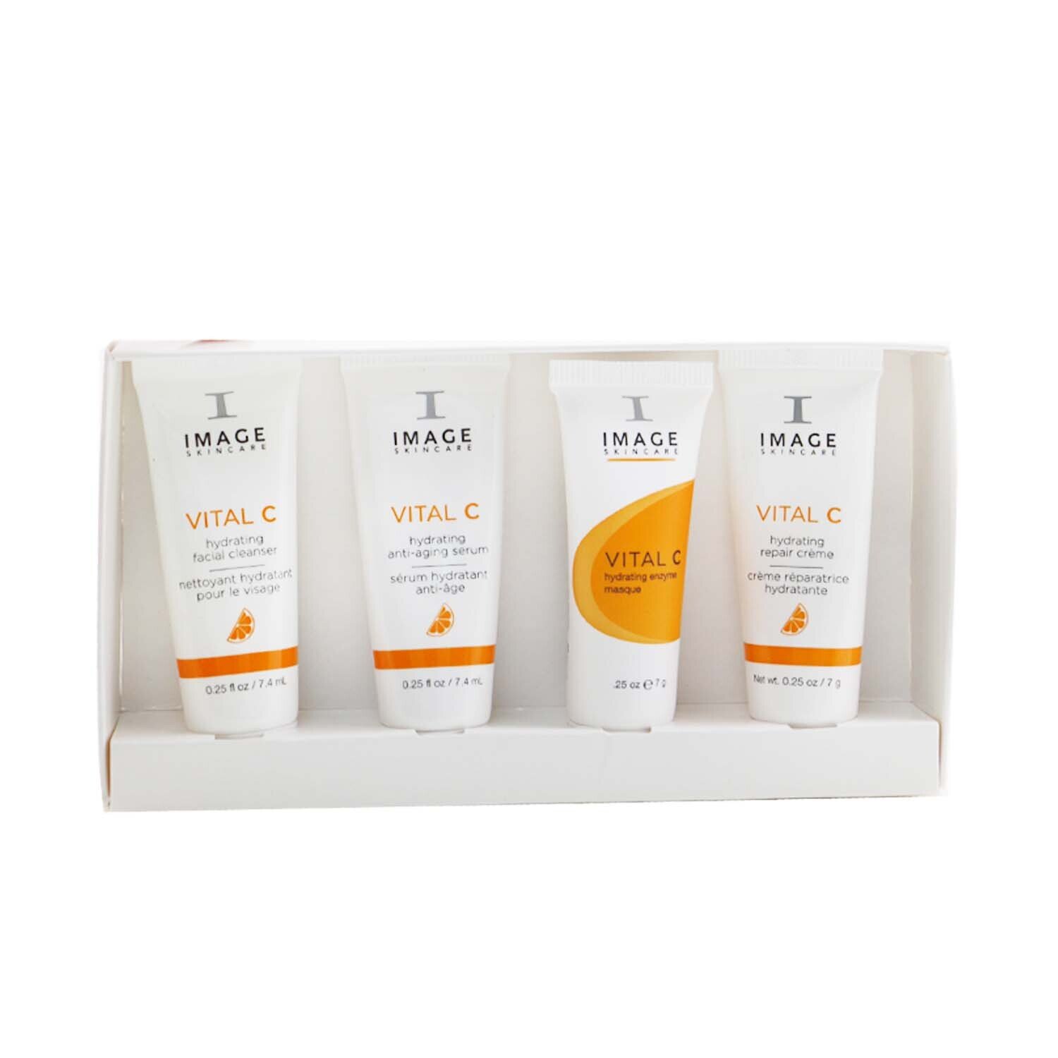 Image Vital C Trial Kit: Hydrating Facial Cleanser 7.4ml + Hydrating Serum 7.4ml + Masque 7g + Hydratin (Exp. Date: 02/2022) 4pcs