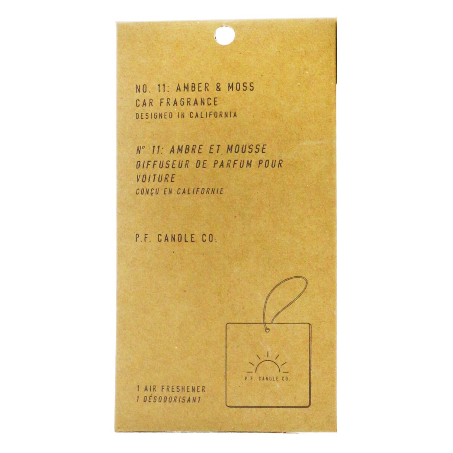 P.F. Candle Co. Car Fragrance - Amber & Moss 1pcs