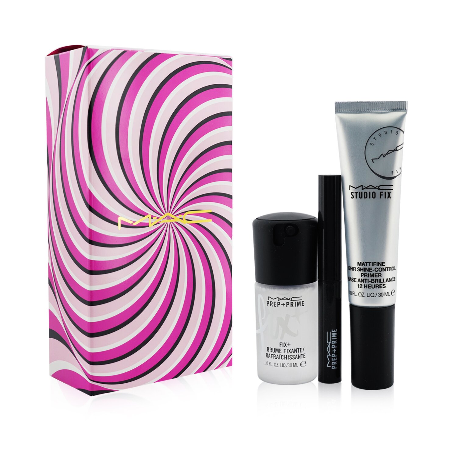 MAC Kit Tricks Of The Trade (1x Primer + 1x Bruma de Acabado + 1x Prep + Prime de Labios) 3pcs