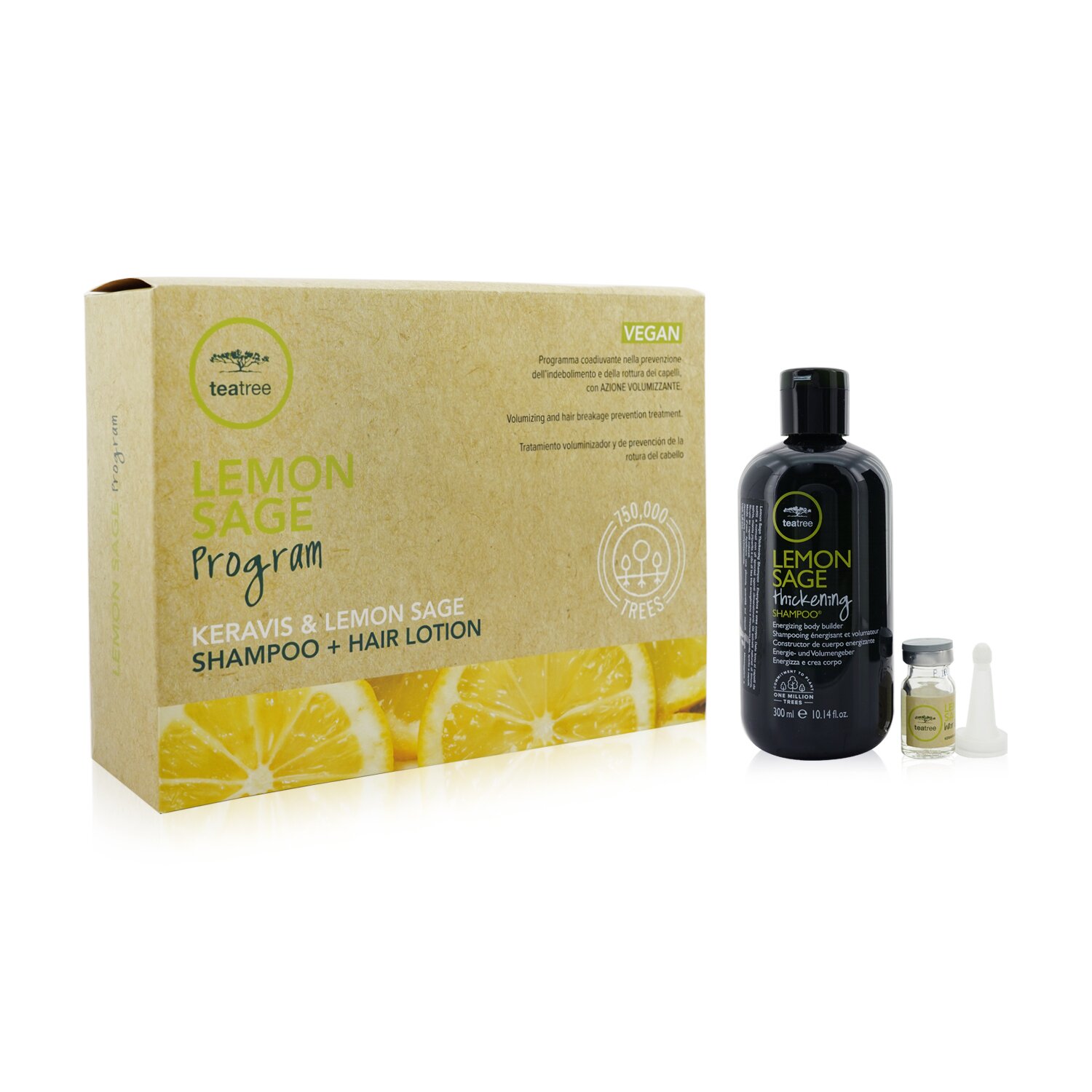 宝美奇  Paul Mitchell Tea Tree Lemon Sage Program Set: Shampoo 300ml + Hair Lotion 12x6ml 13pcs