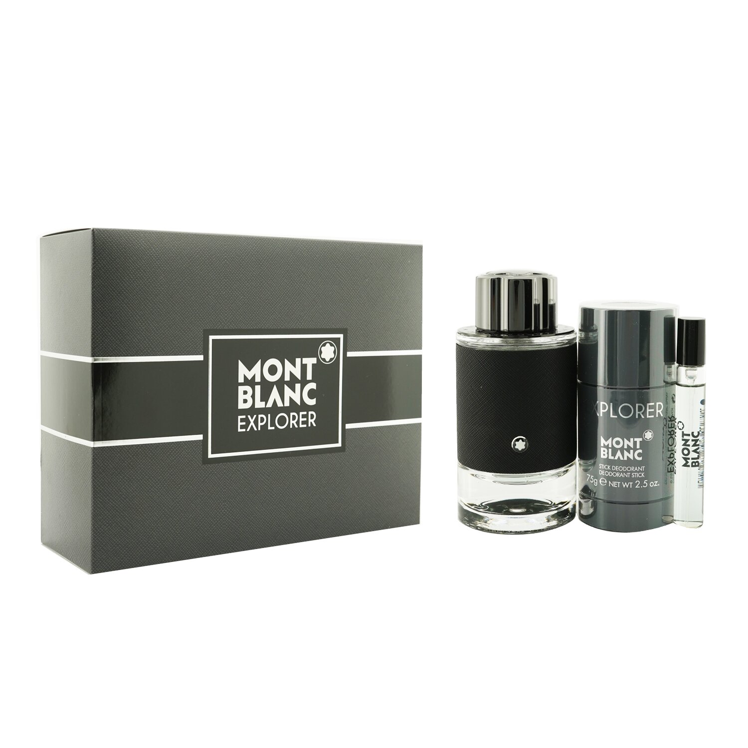 Montblanc Explorer Coffret: Eau De Parfum Spray 100ml + Eau De Parfum Spray 7.5ml + Deodorant Stick 75g 3pcs