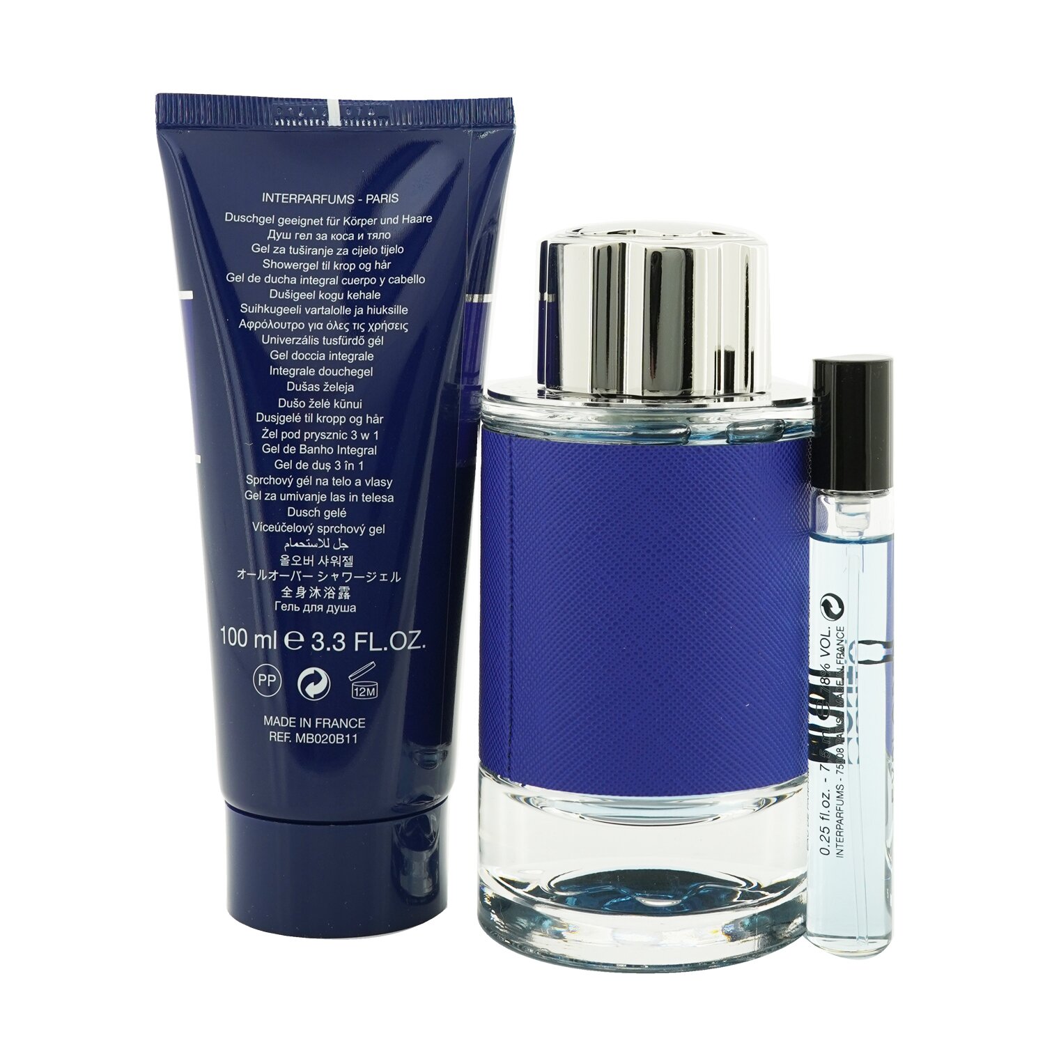 Montblanc Explorer Ultra Blue Coffret: EDP Spray 100ml + EDP Spray 7.5ml + Shower Gel 100ml 3pcs