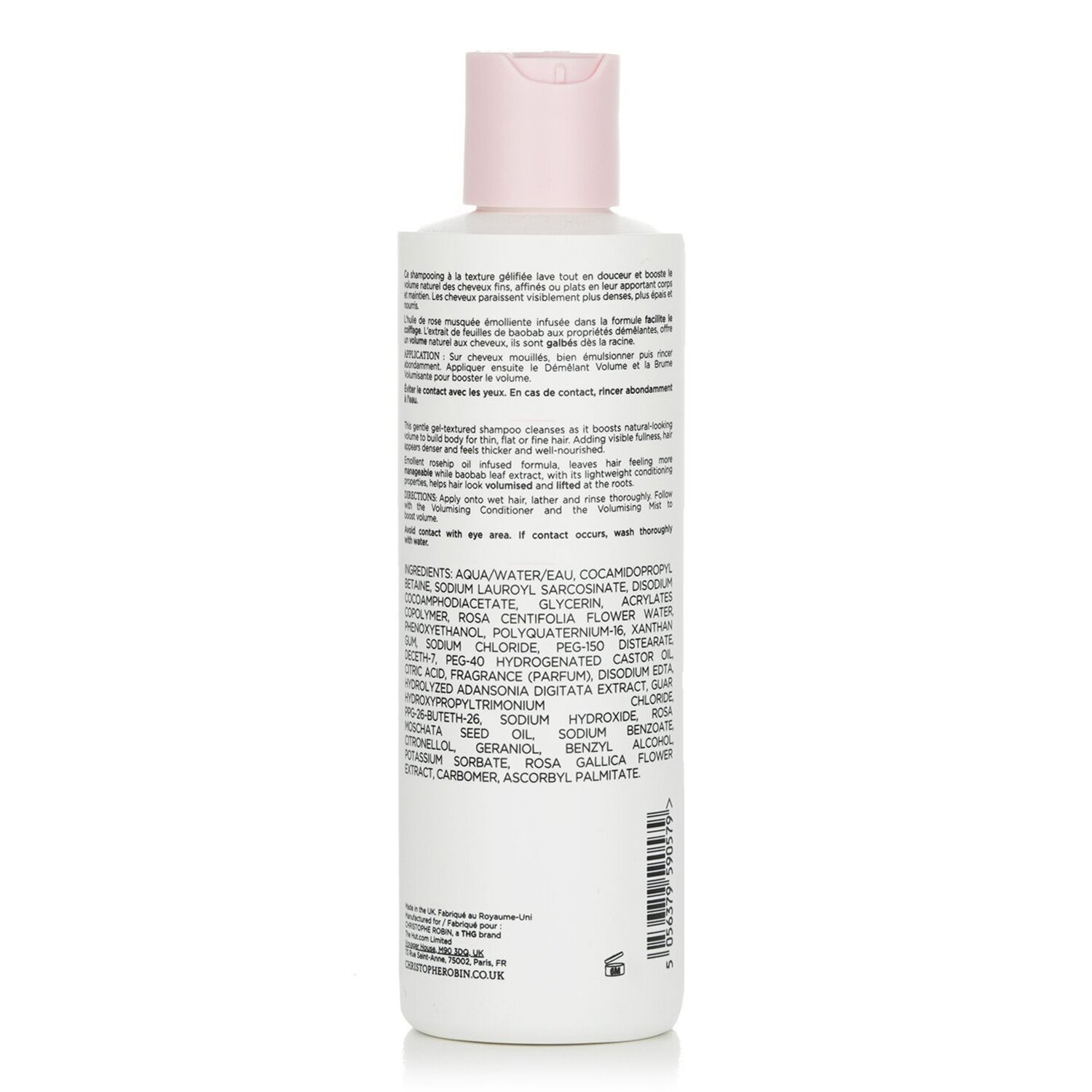 Christophe Robin Delicate Volumising Shampoo with Rose Extracts - Fine & Flat Hair 250ml/8.4oz