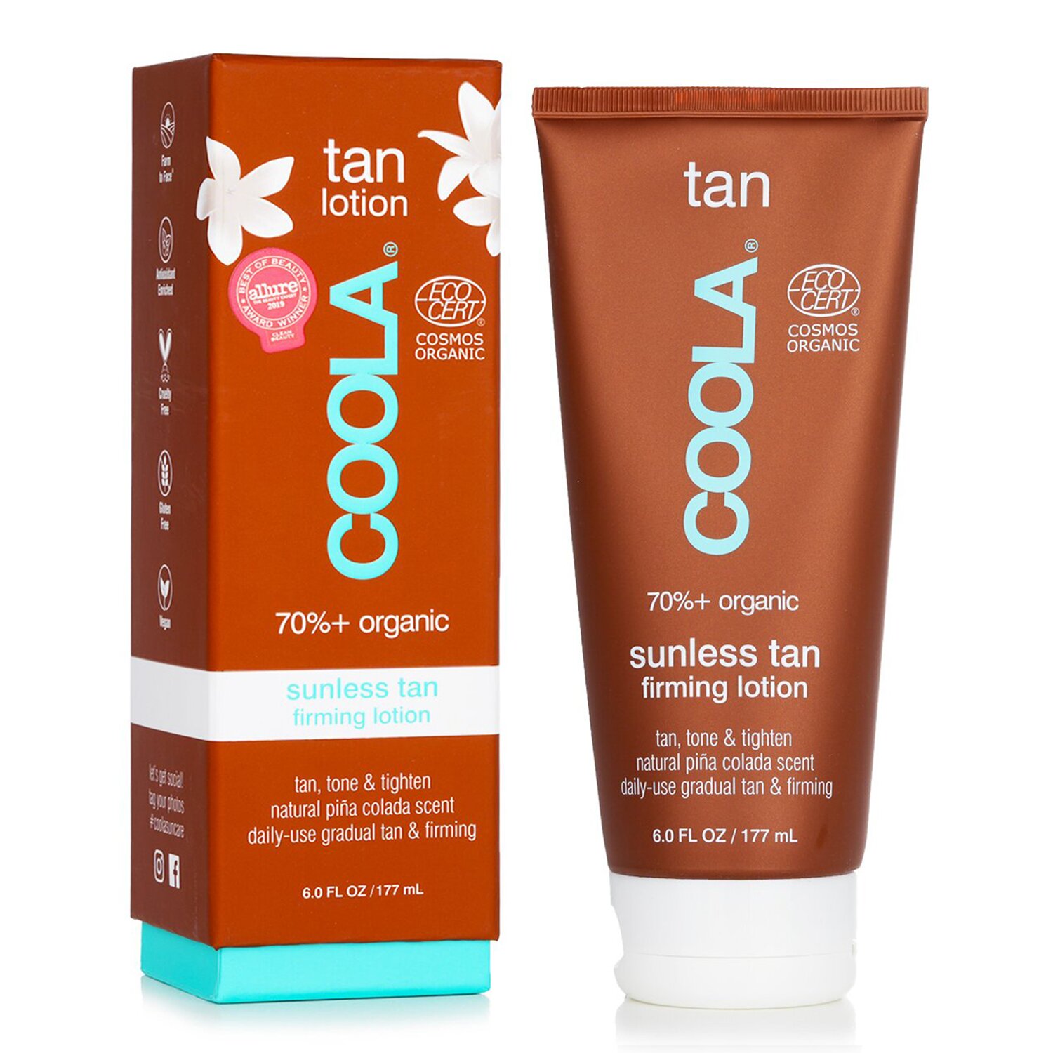 Coola Organic Sunless Tan Firming Lotion 177ml/6oz