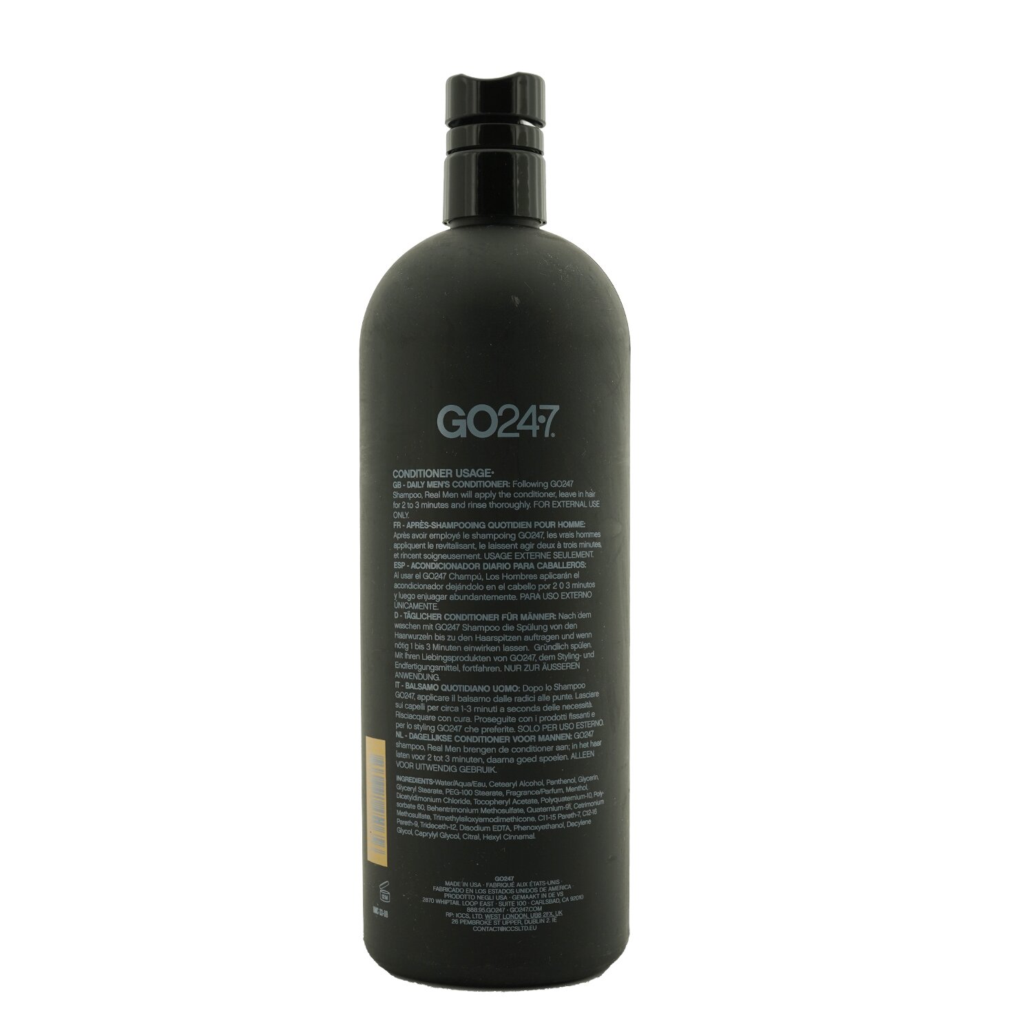 Unite GO24·7 Real Men Conditioner (Salon Product) 1000ml/33.8oz