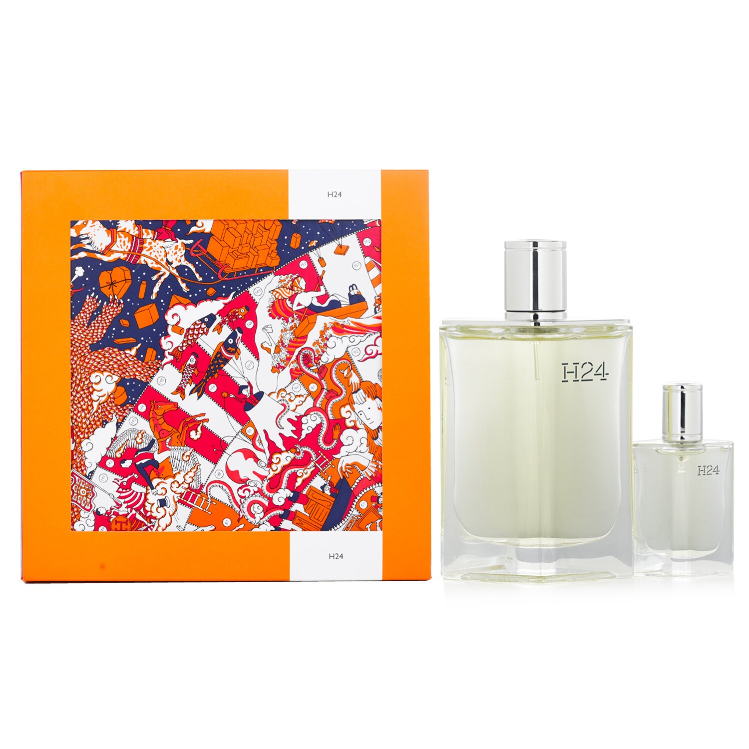 에르메스 Hermes H24 세트: 오드뚜왈렛 스프레이 100ml + 오드뚜왈렛 스프레이 12.5ml 2pcs