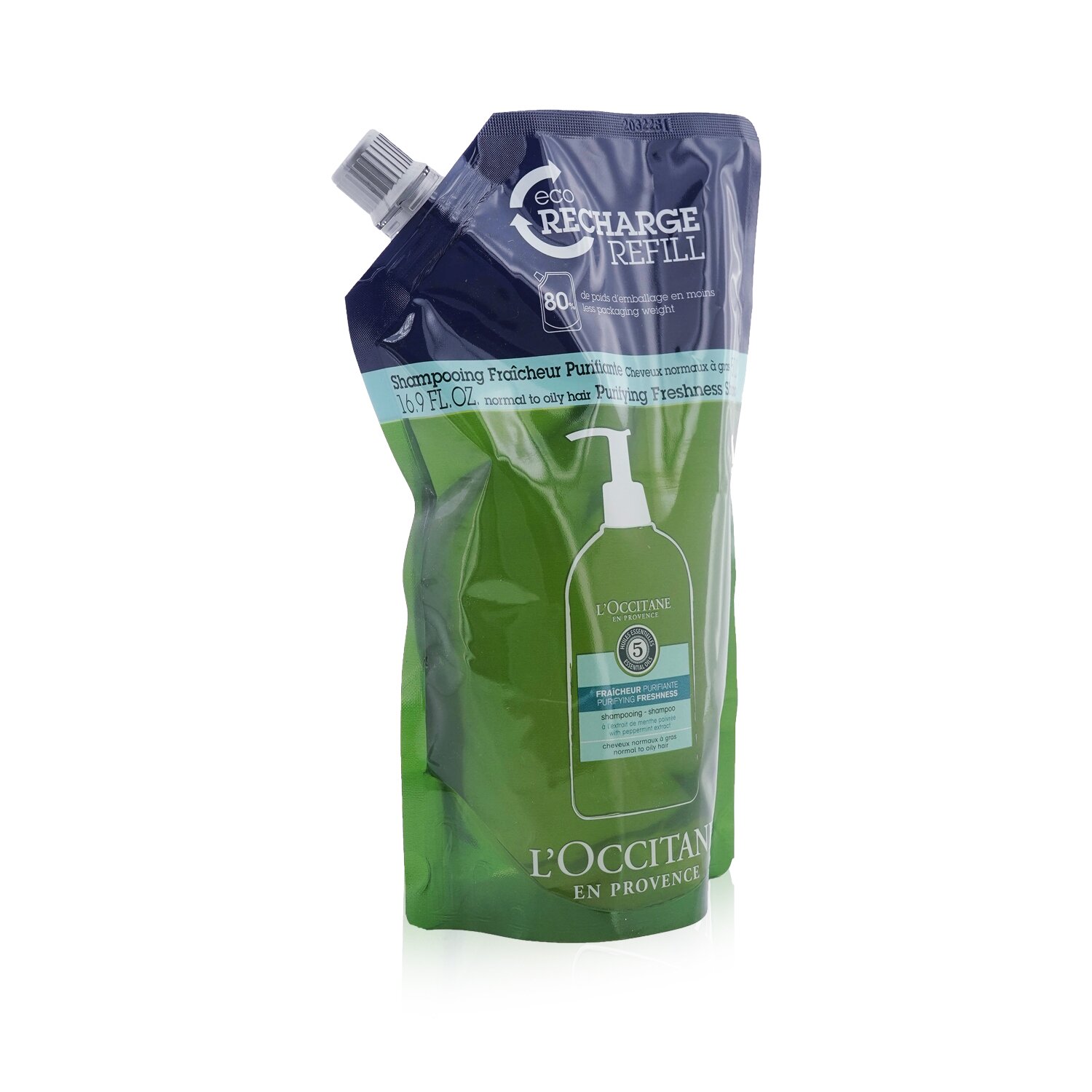 L'Occitane Aromachologie Purifying Freshness Shampoo Eco-Refill (Normal to Oily Hair) 500ml/16.9oz