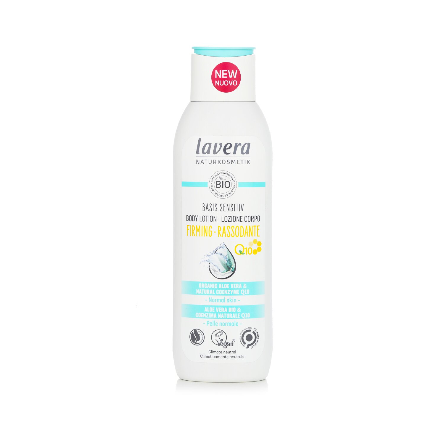 Lavera Basis Sensitiv Firming Body Lotion With Organic Aloe Vera & Natural Coenzyme Q10 - For Normal Skin 250ml/8.4oz