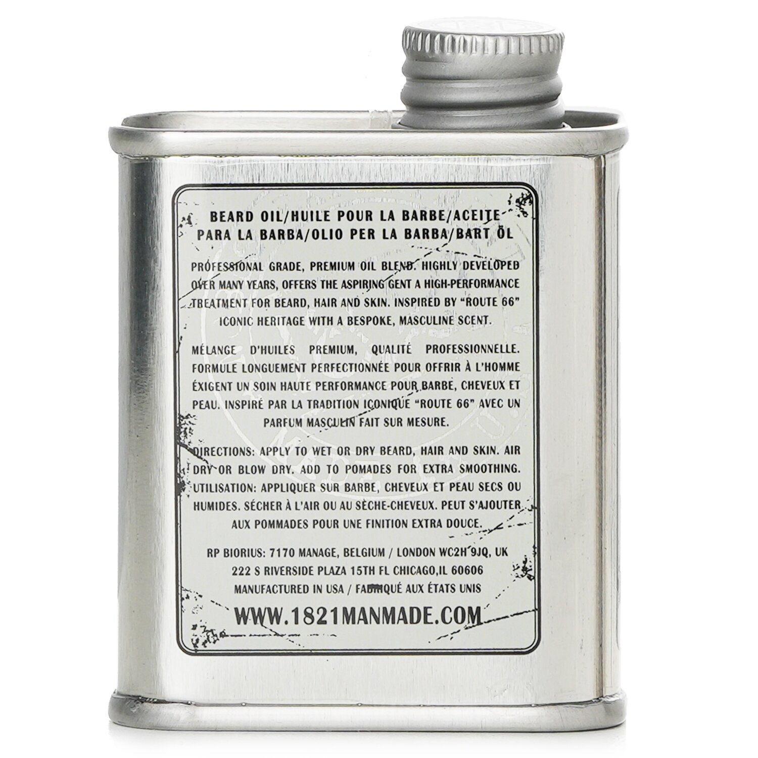 18.21 Man Made Beard, Hair and Skin Oil 60ml/2oz