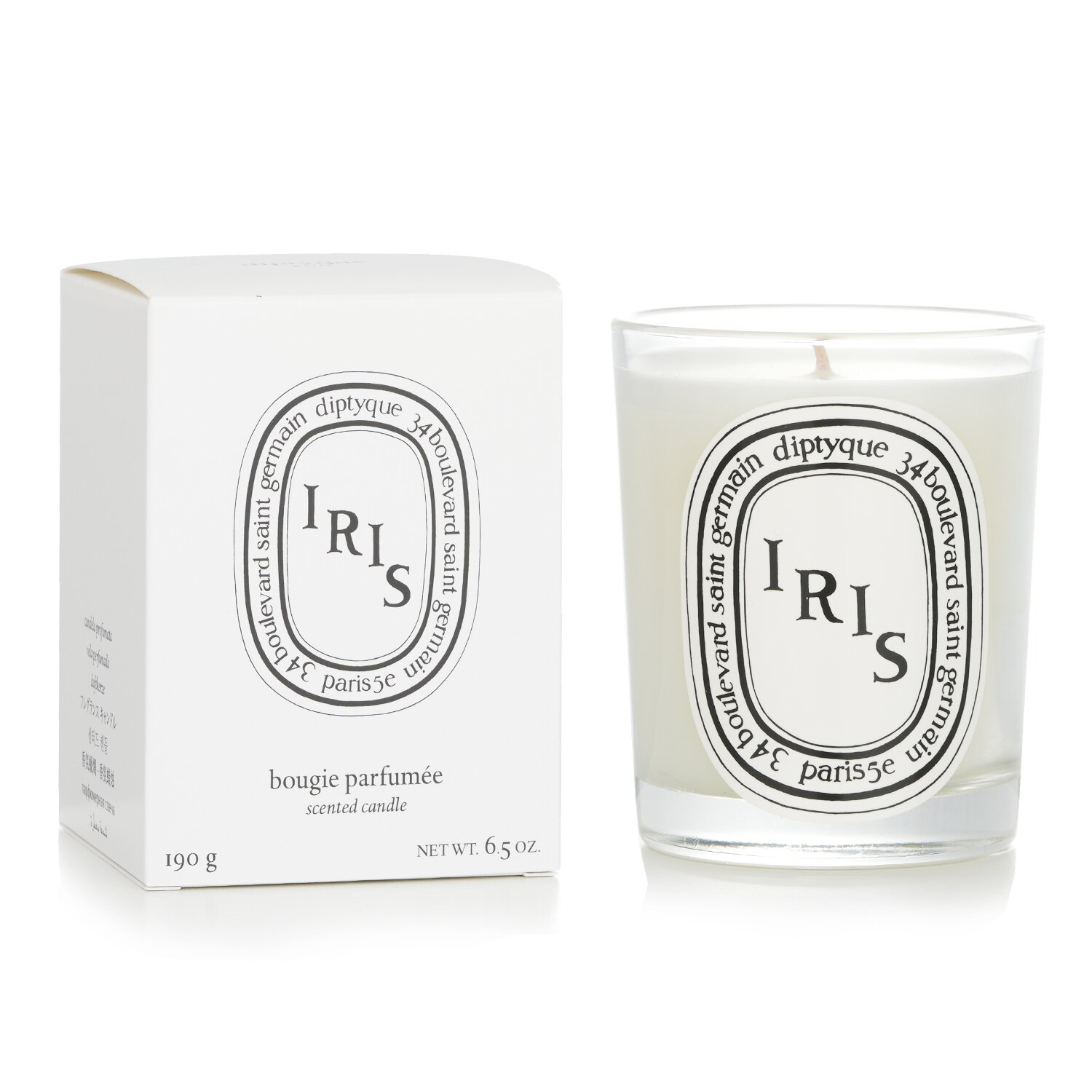 Diptyque Scented Candle - Iris 190g/6.5oz